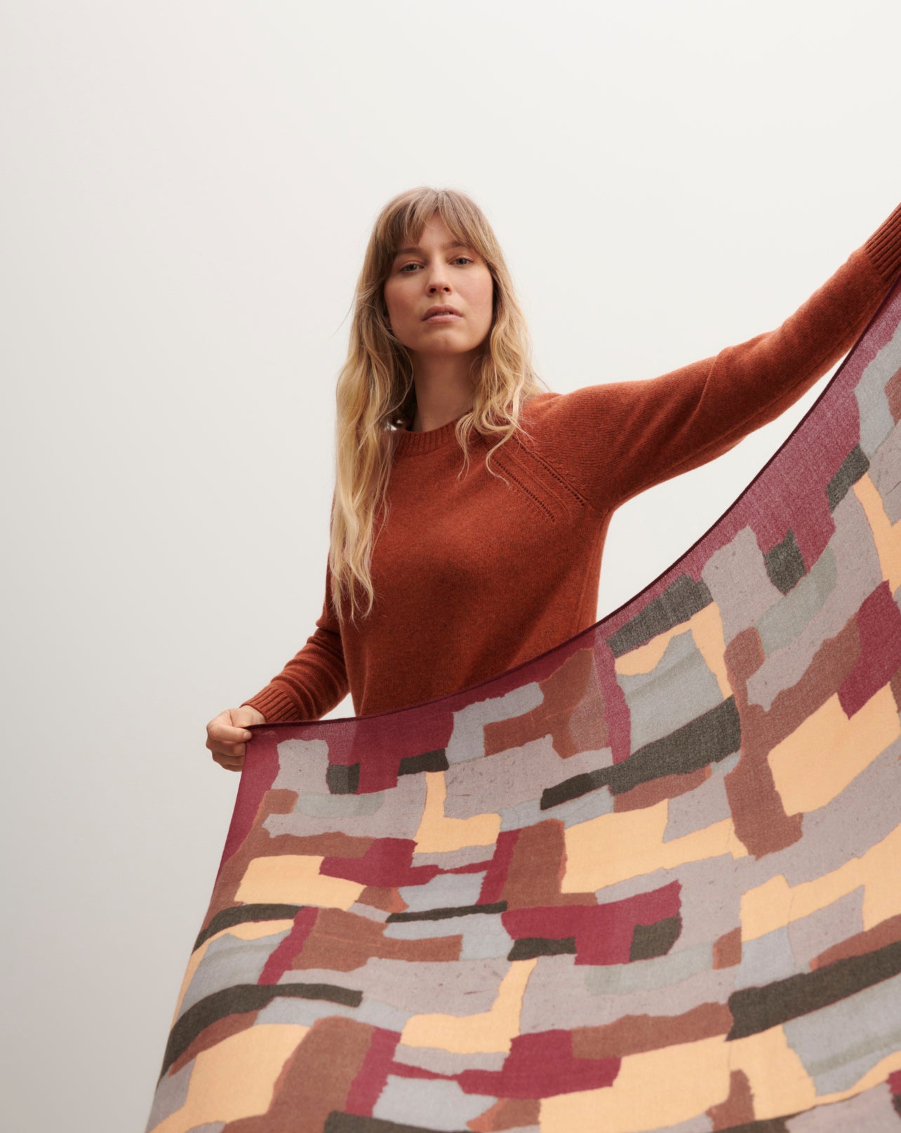 Carré imprimé-CARMEN-100% cachemire