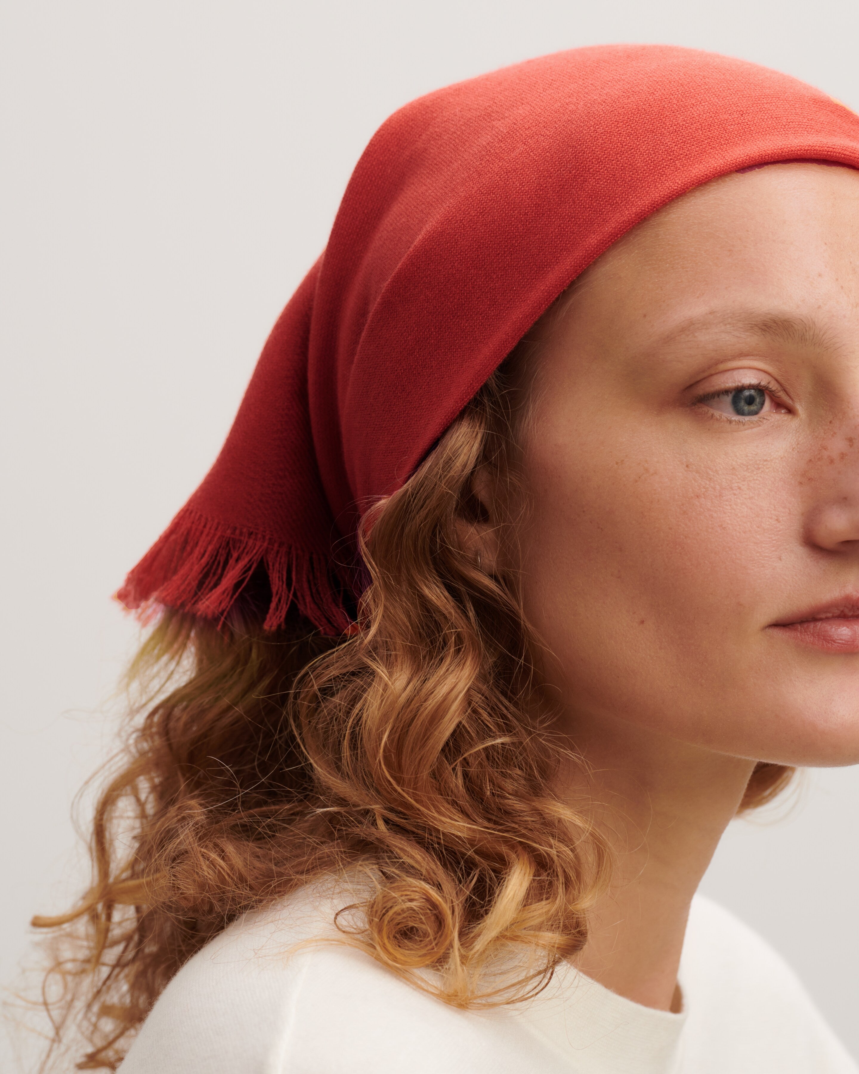 Mini carré en twill-SANTA FE-100% cachemire