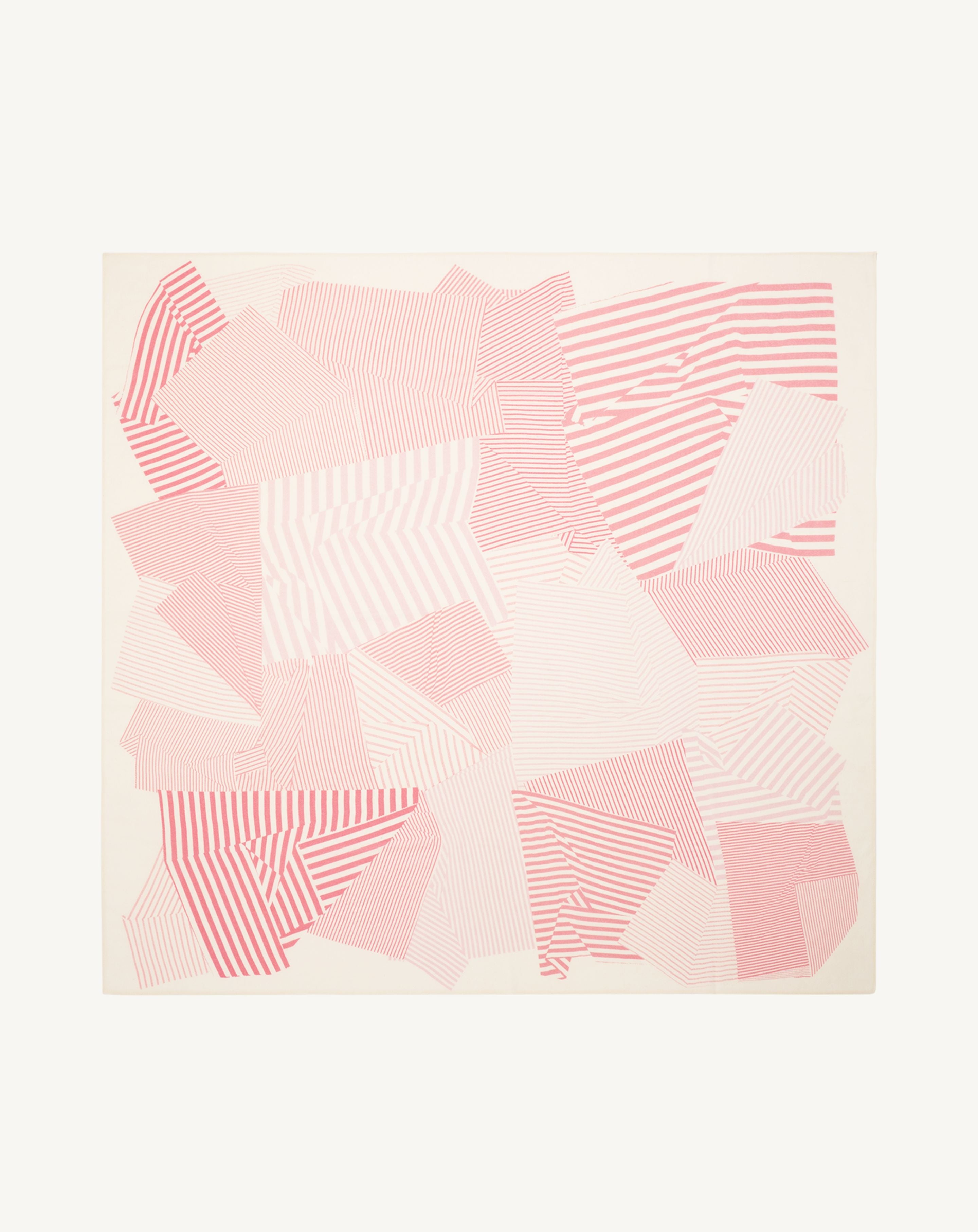 Carré imprimé-NATUREL/SAKURA/ROSE EDEN-100% cachemire