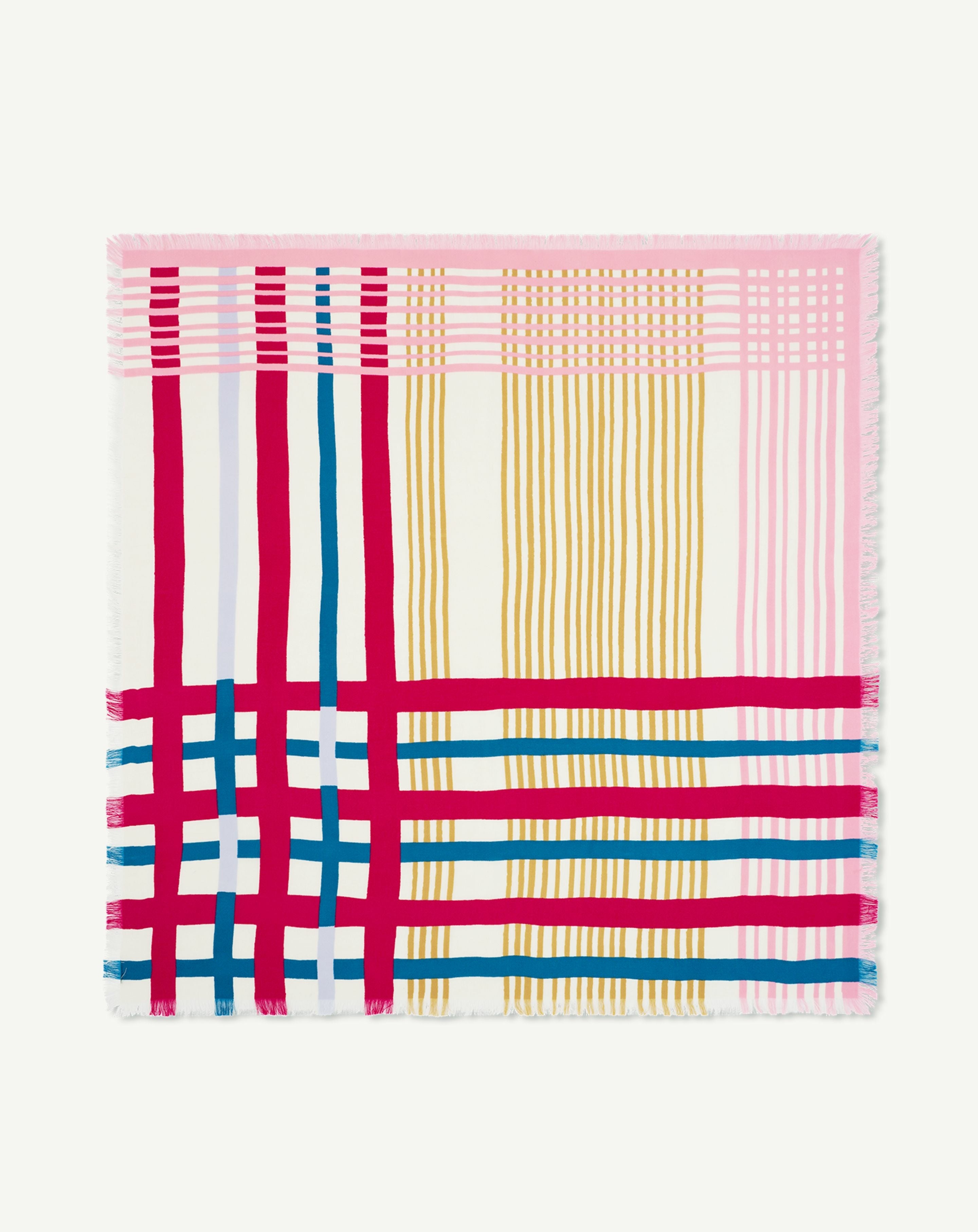 Carré imprimé-ROSE DIVA-100% cachemire