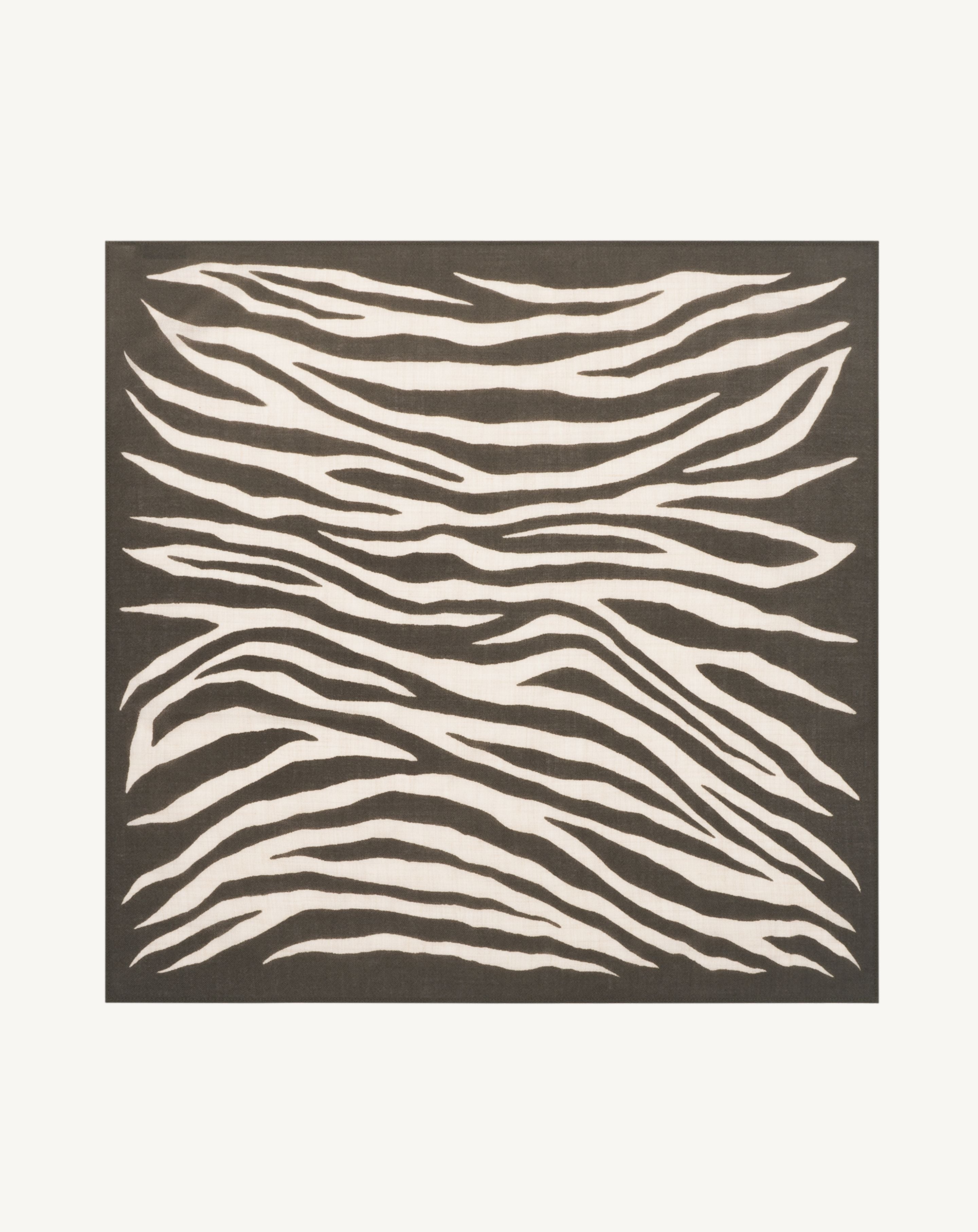 Mini carré imprimé-KAKI OMBRE/TOURTERELLE-100% cachemire