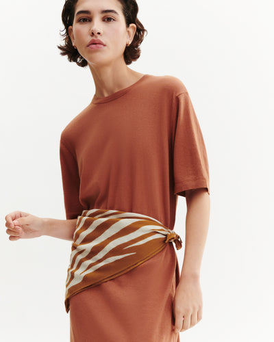 Mini carré imprimé-MACCHIATO/NATUREL-100% cachemire