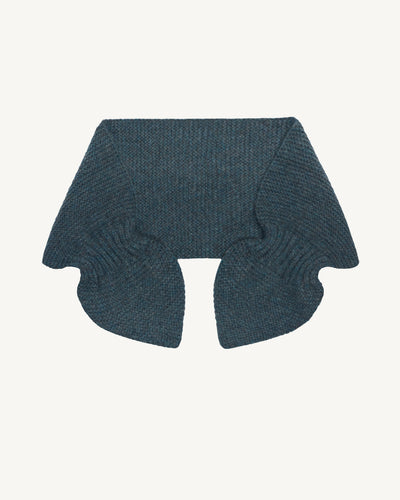 Bandeau années folles-BLEU GRANIT-100% cachemire