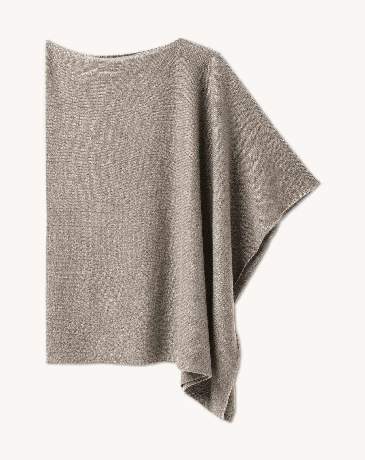 Poncho long-GRIS METEORITE-100% CACHEMIRE