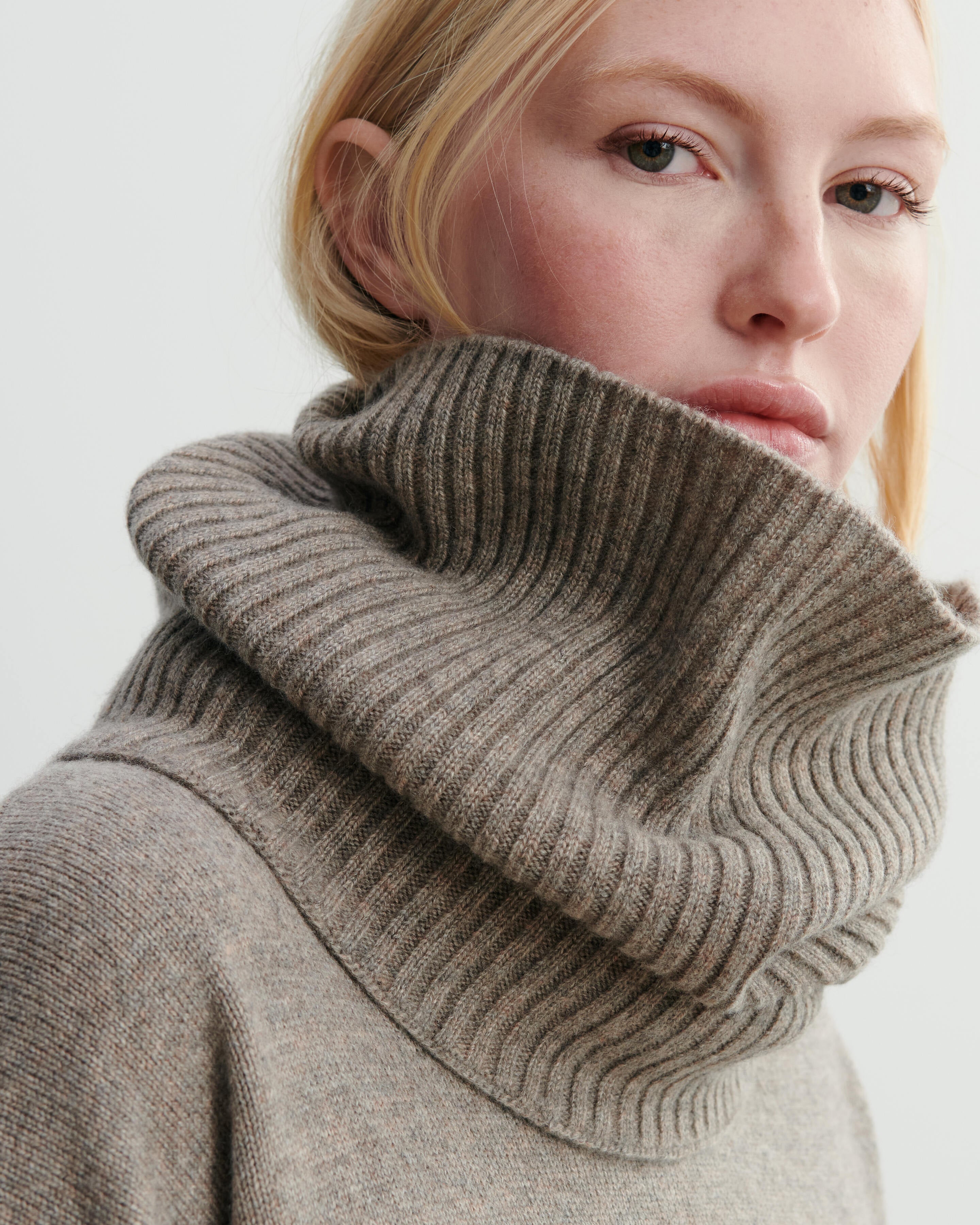 Tour de cou à côtes-MILLET-100% cachemire