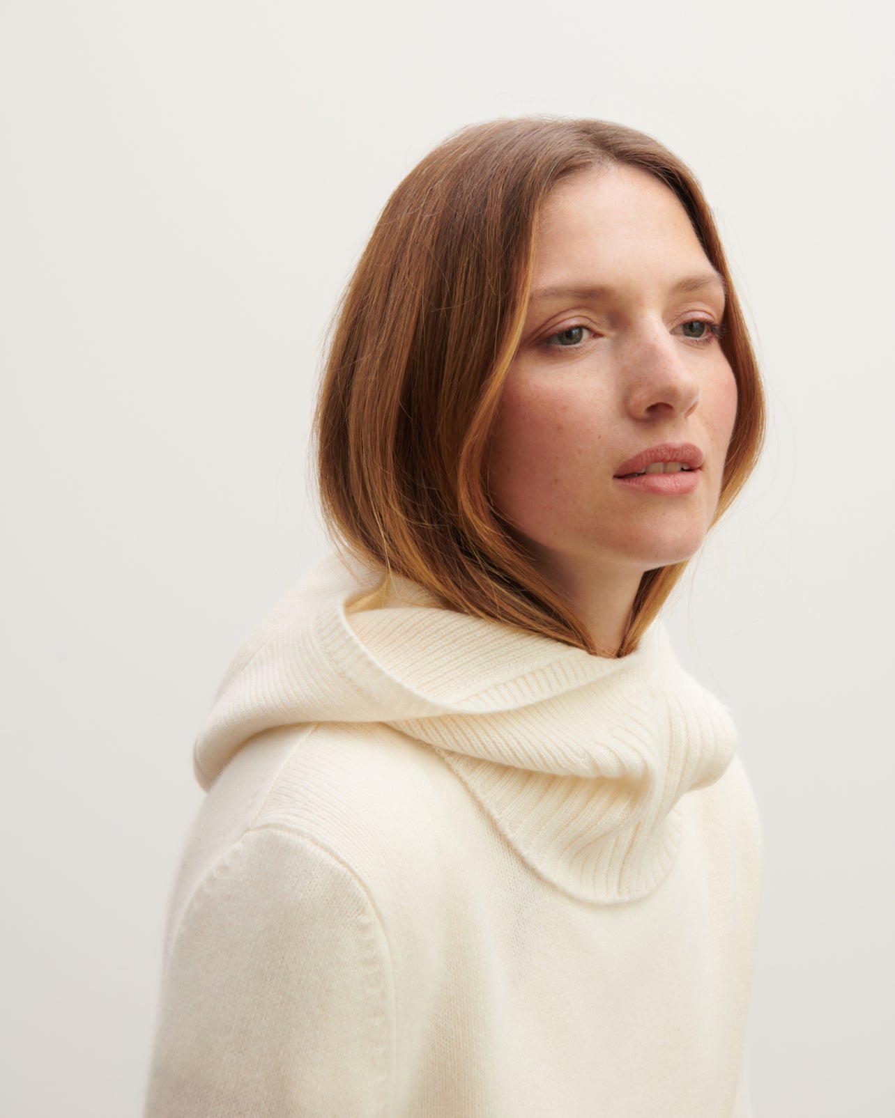 Cagoule-NATUREL-100% cachemire