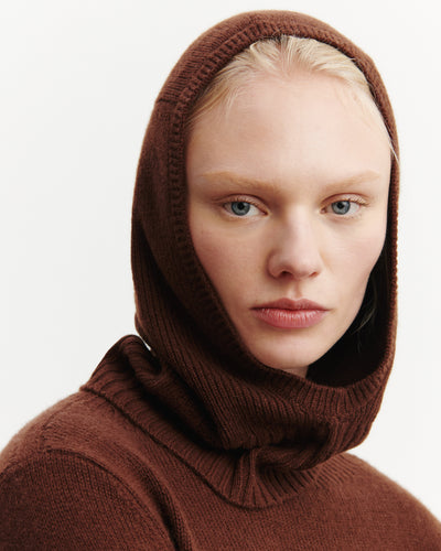 Cagoule-CAFE-100% cachemire