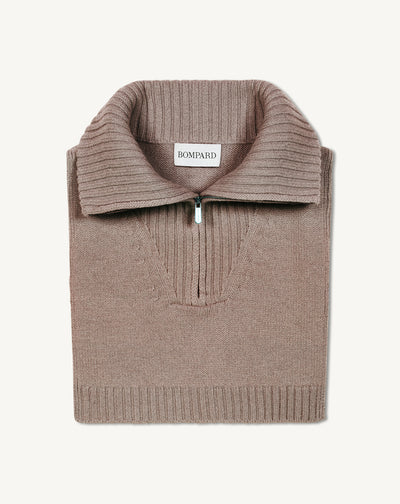 Plastron col camionneur-MILLET-100% cachemire