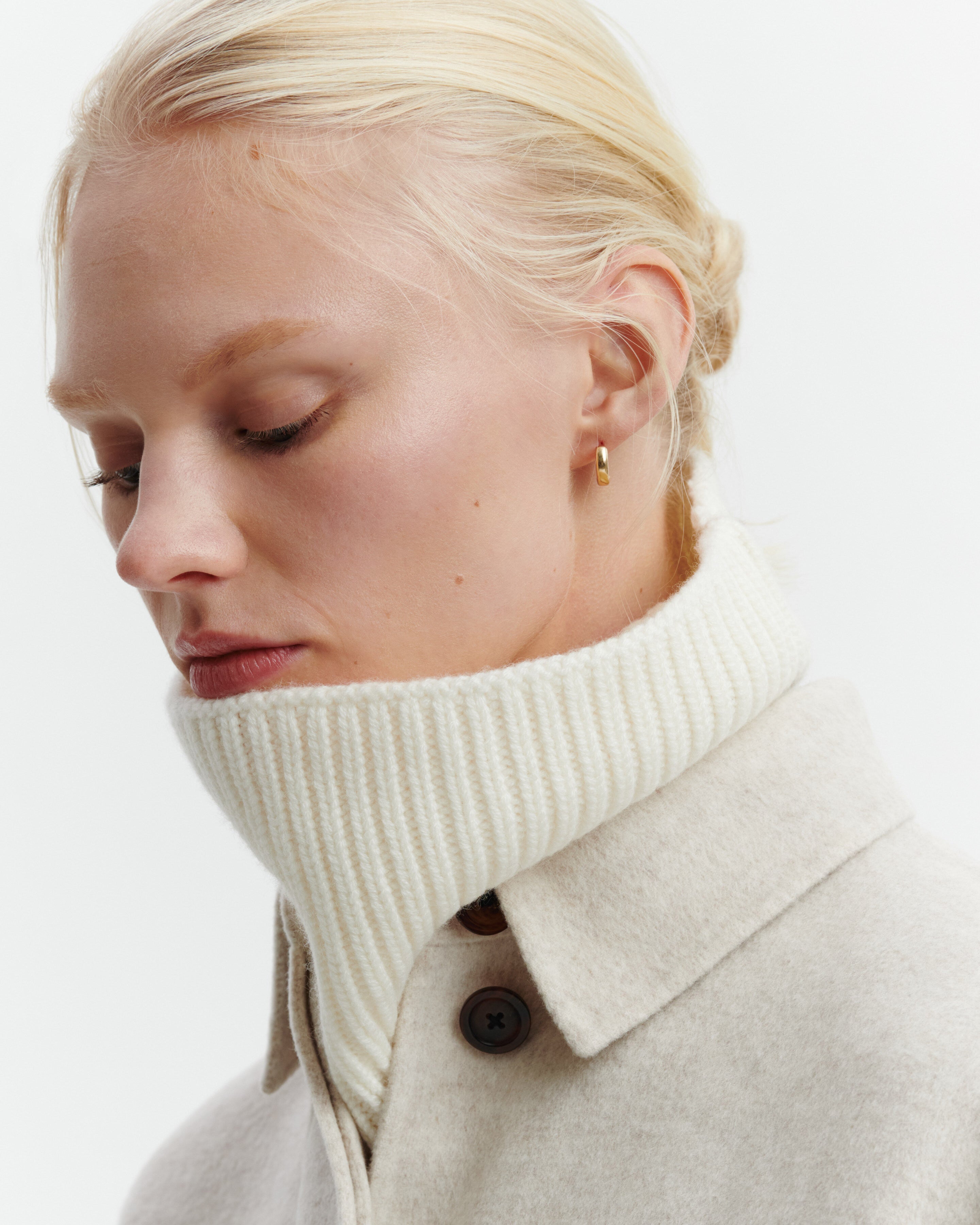 Tour de cou 12 fils-NATUREL-100% cachemire