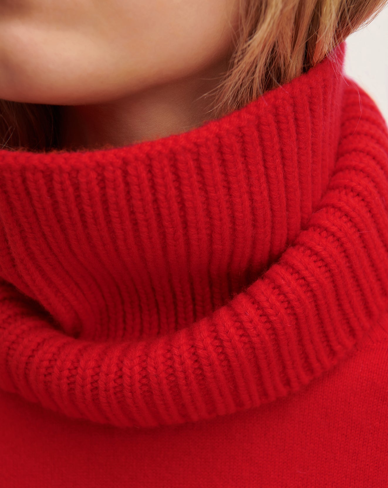 Tour de cou 12 fils-ROUGE GORGE-100% cachemire