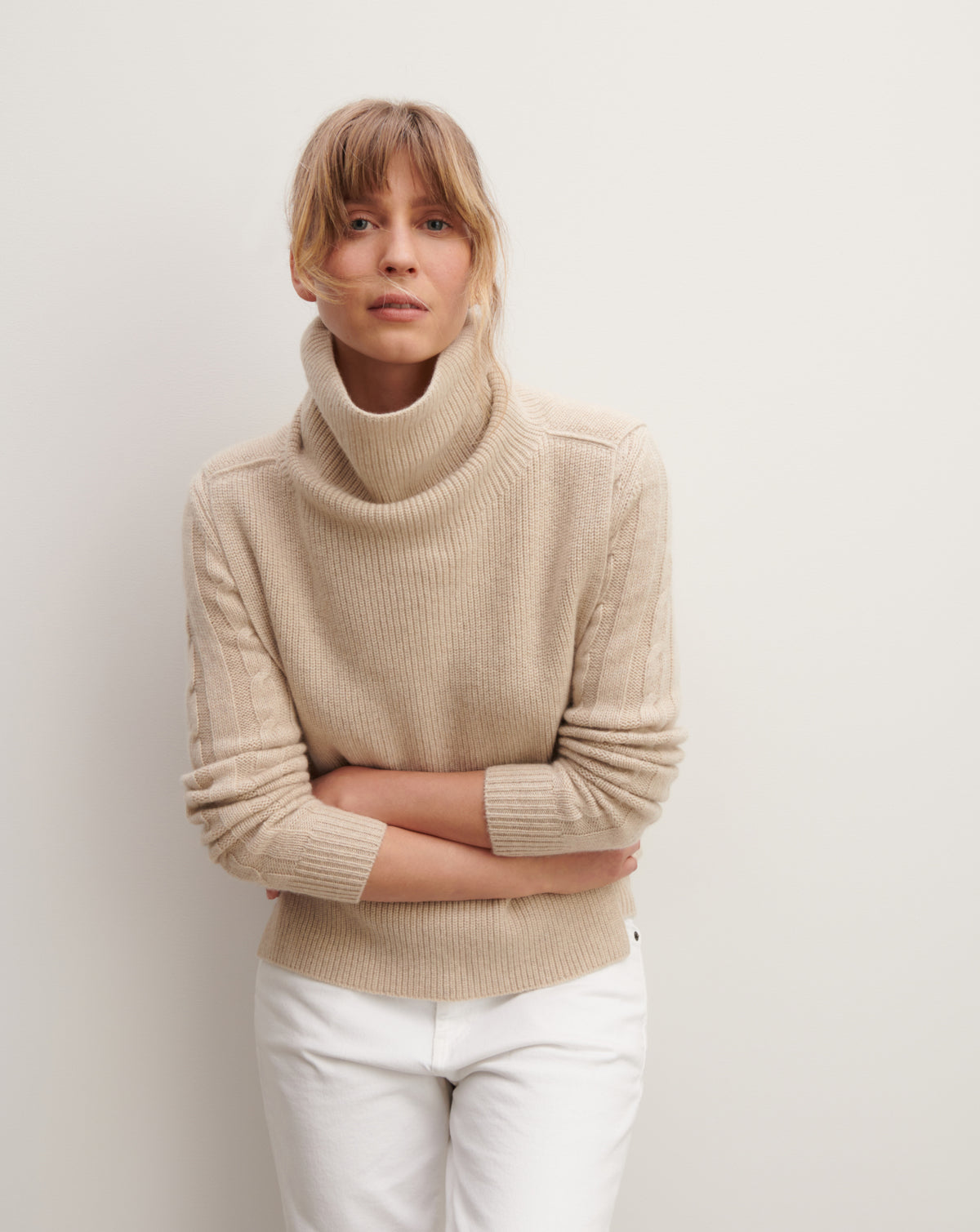 Plastron col roulé-AVOINE-100% cachemire