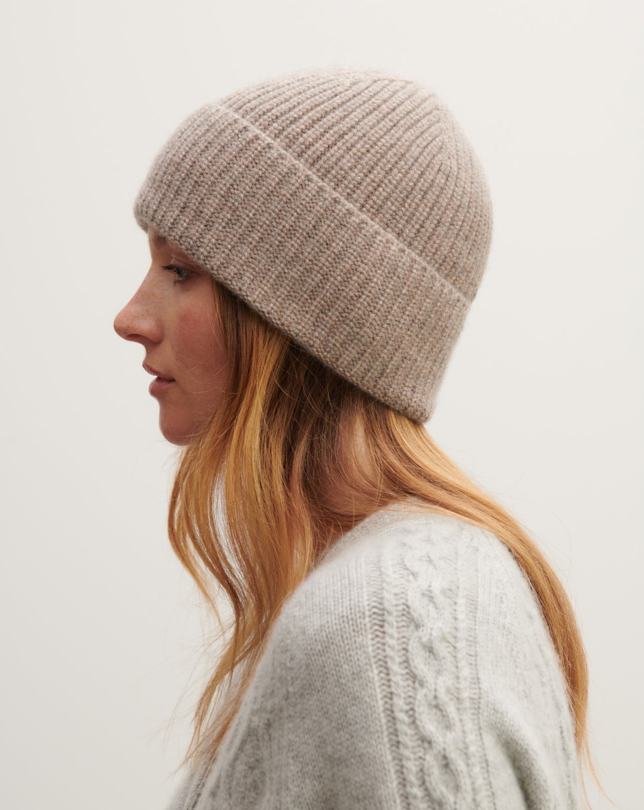 Bonnet à côtes-MILLET-100% cachemire