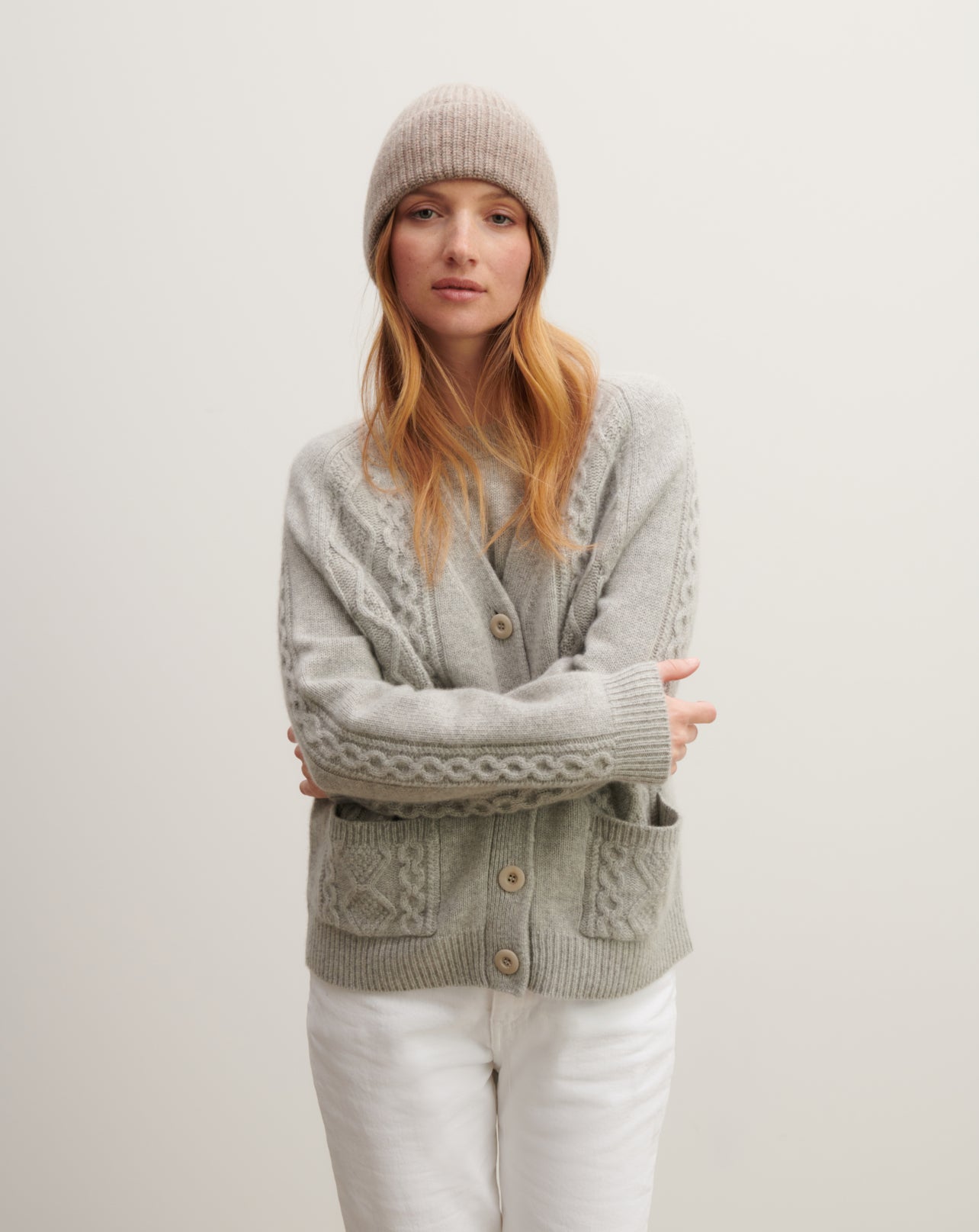 Bonnet à côtes-MILLET-100% cachemire