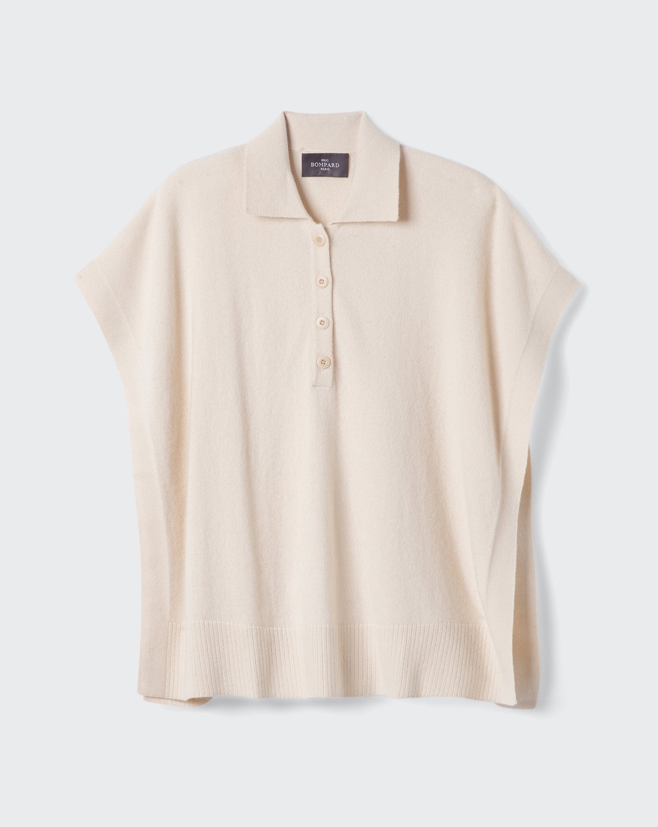 Poncho encolure polo-PLATRE-100% cachemire