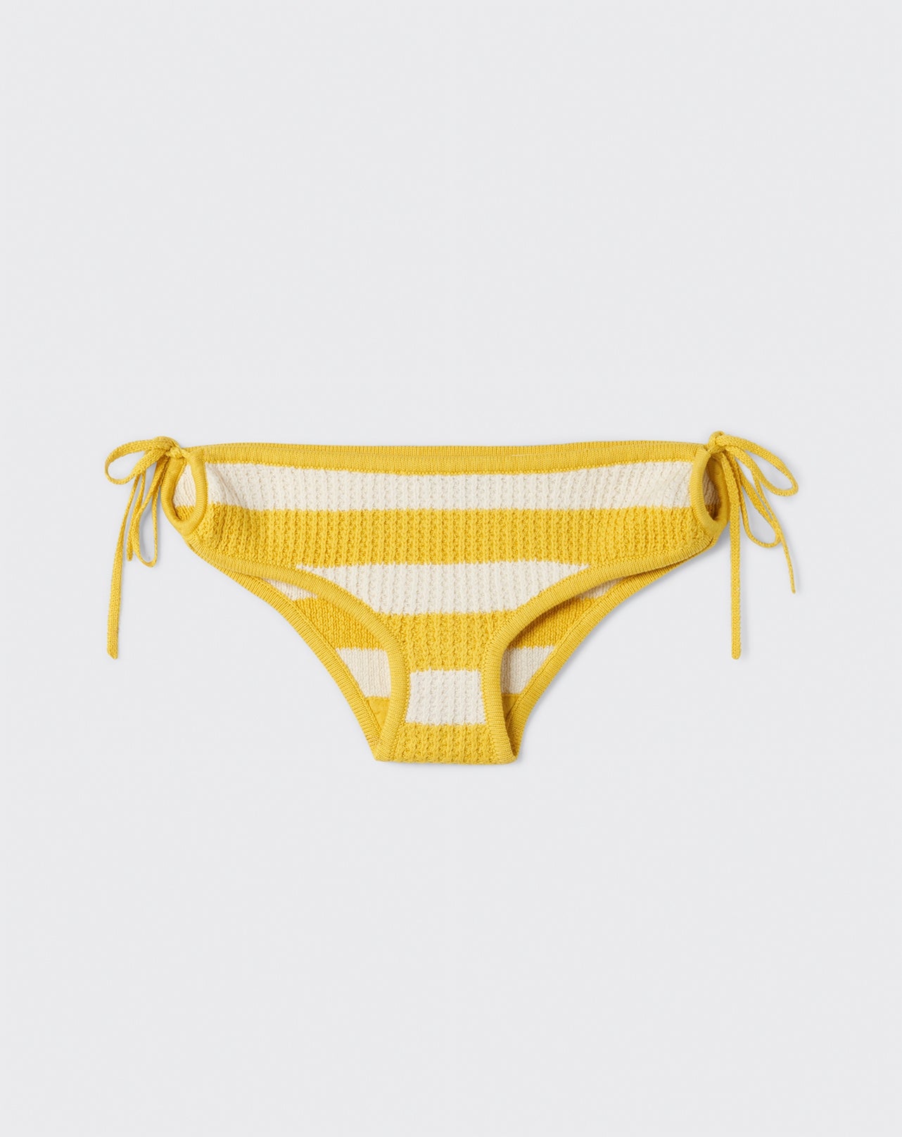 Bas de bikini rayé-COLIBRI/NATUREL-85% PIMA COTON 15% CACHEMIRE