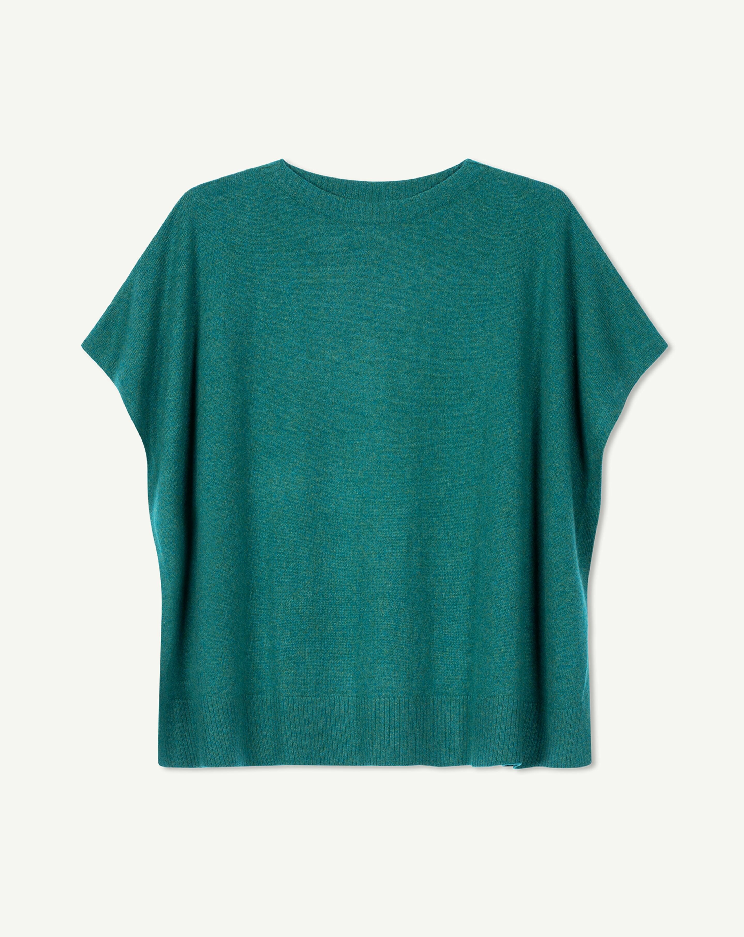 Poncho col bateau-CEDRE-100% cachemire