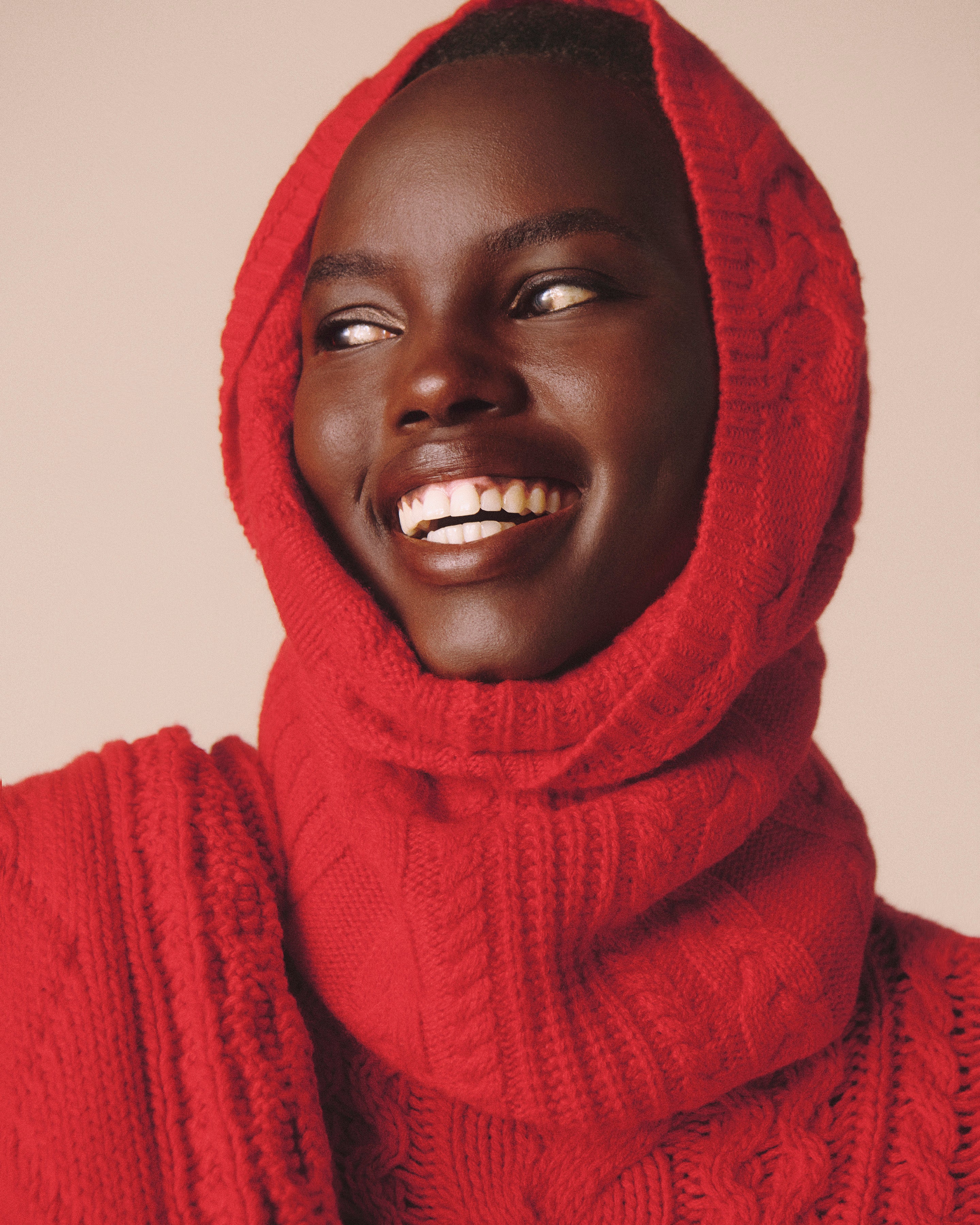 Tour de cou à torsades - les 40 ans-ROUGE QUARANTE-100% cachemire