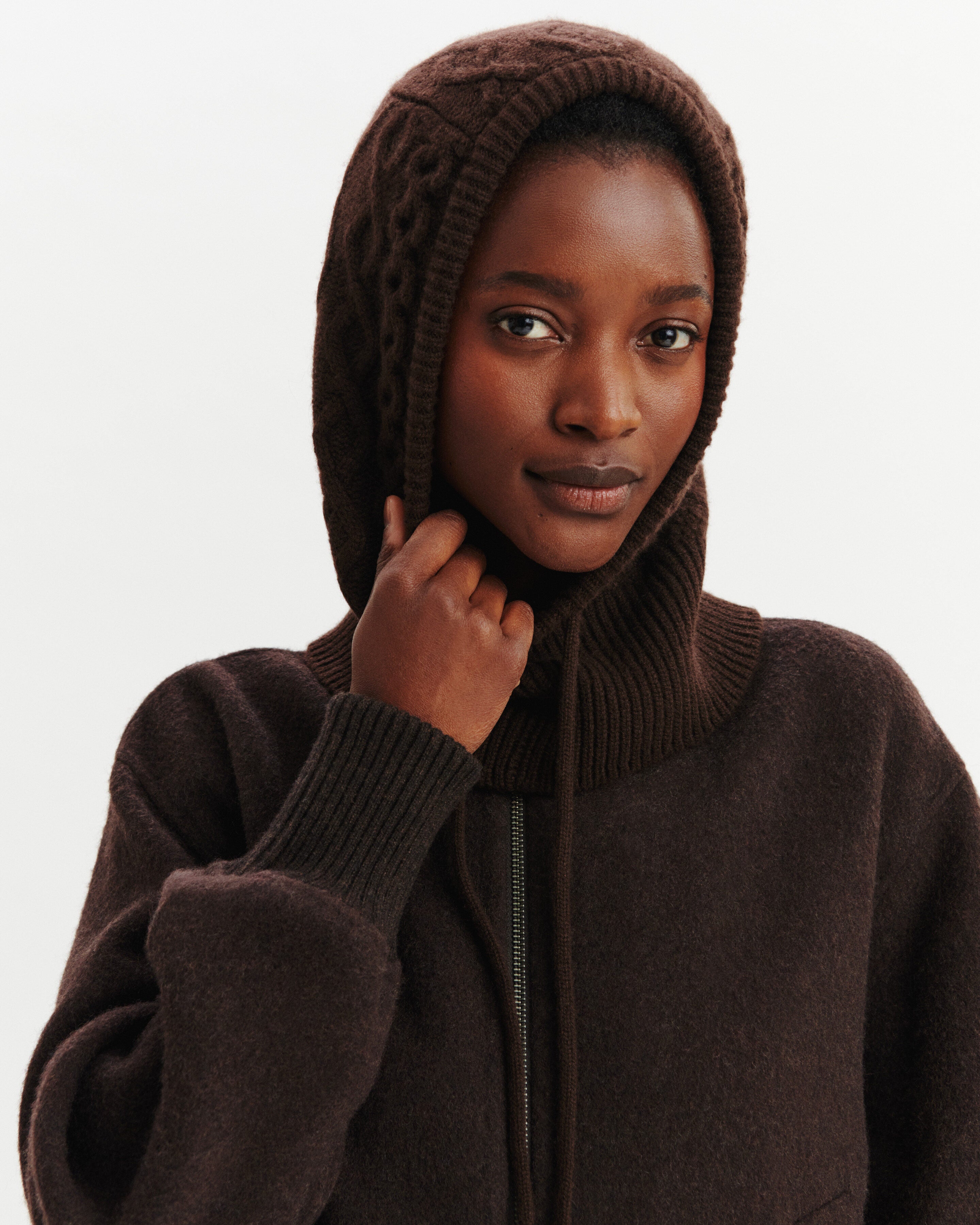 Cagoule Suzie-CHOCOLAT-100% cachemire