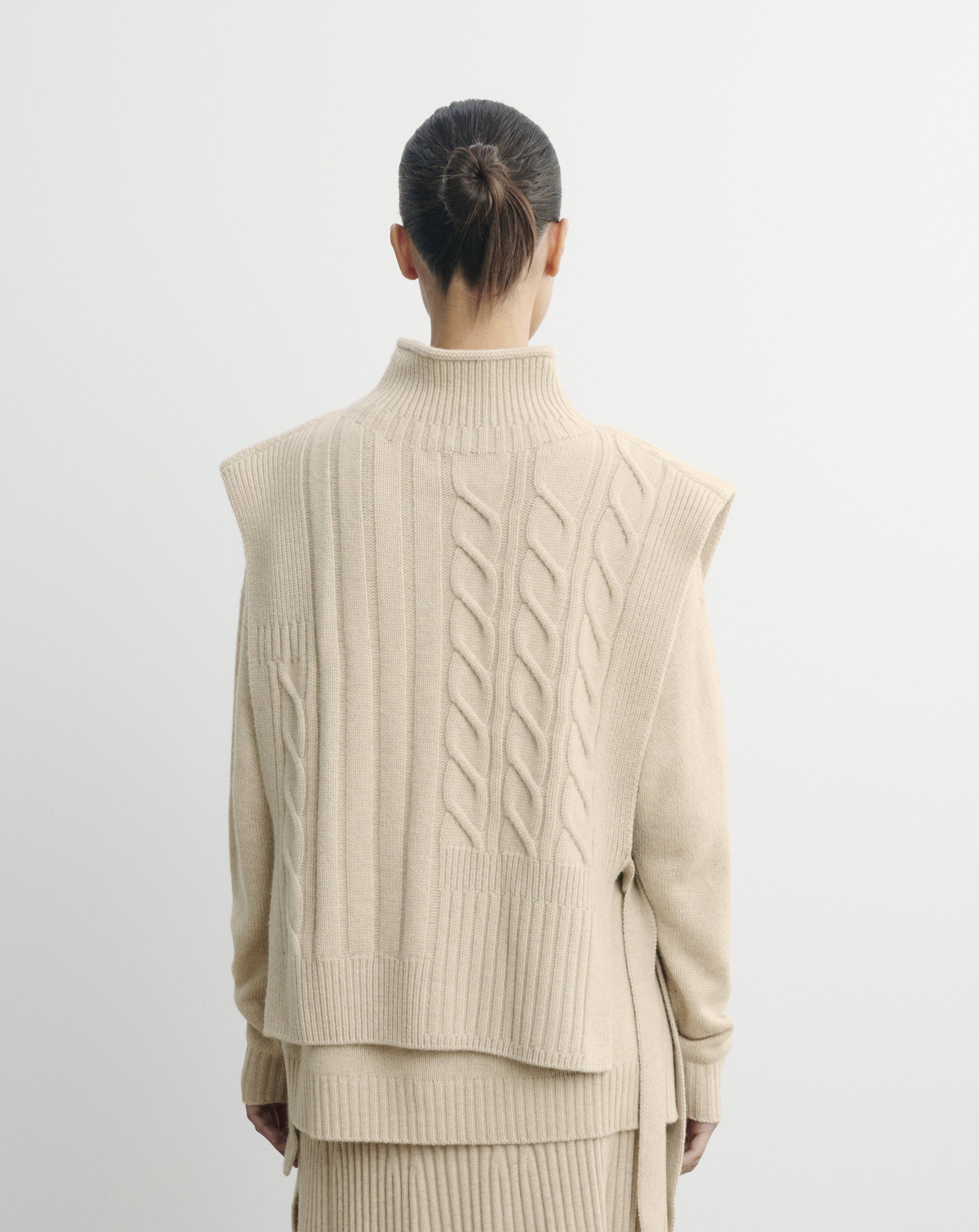 Plastron long à torsades-AVOINE-100% cachemire