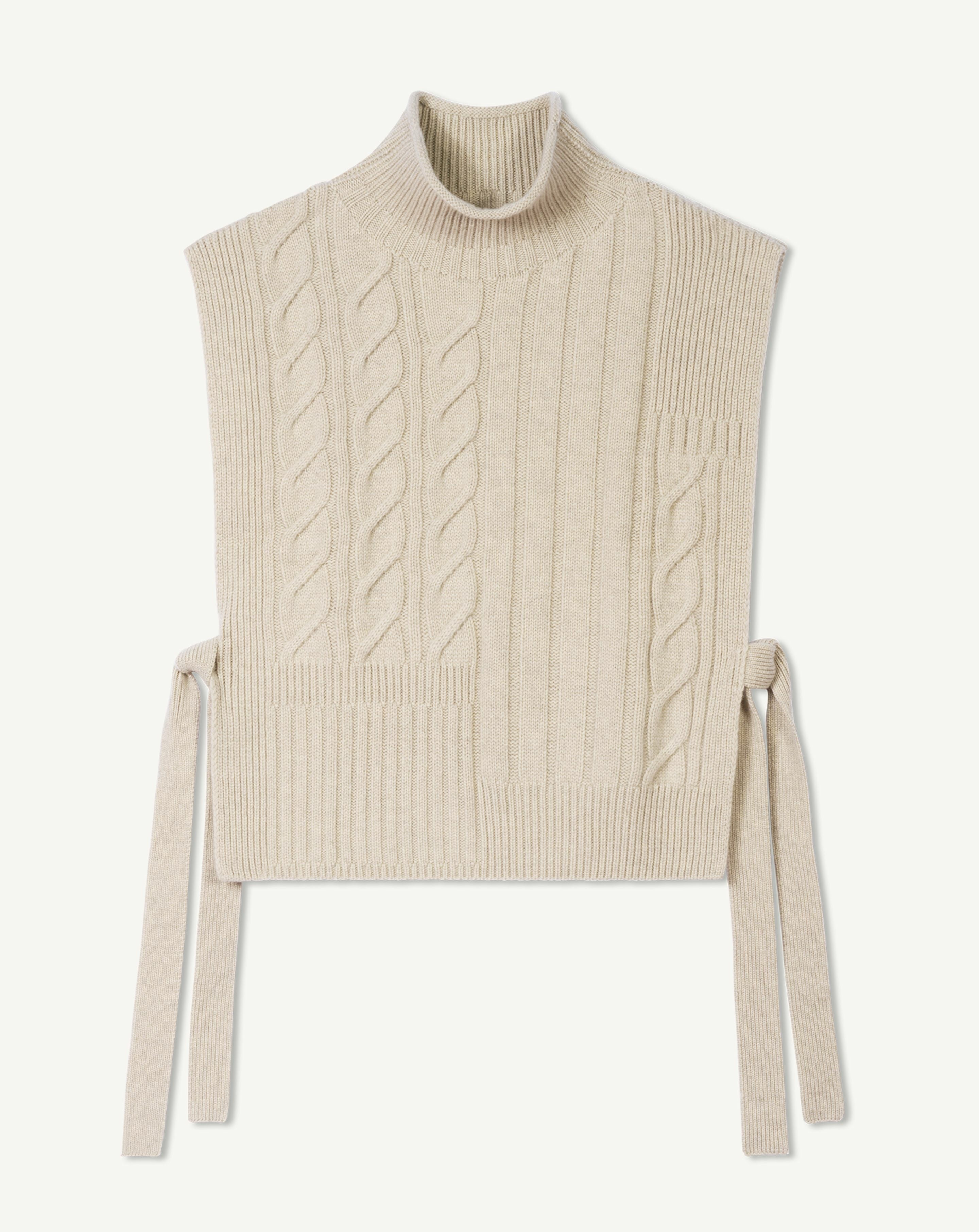 Plastron long à torsades-AVOINE-100% cachemire