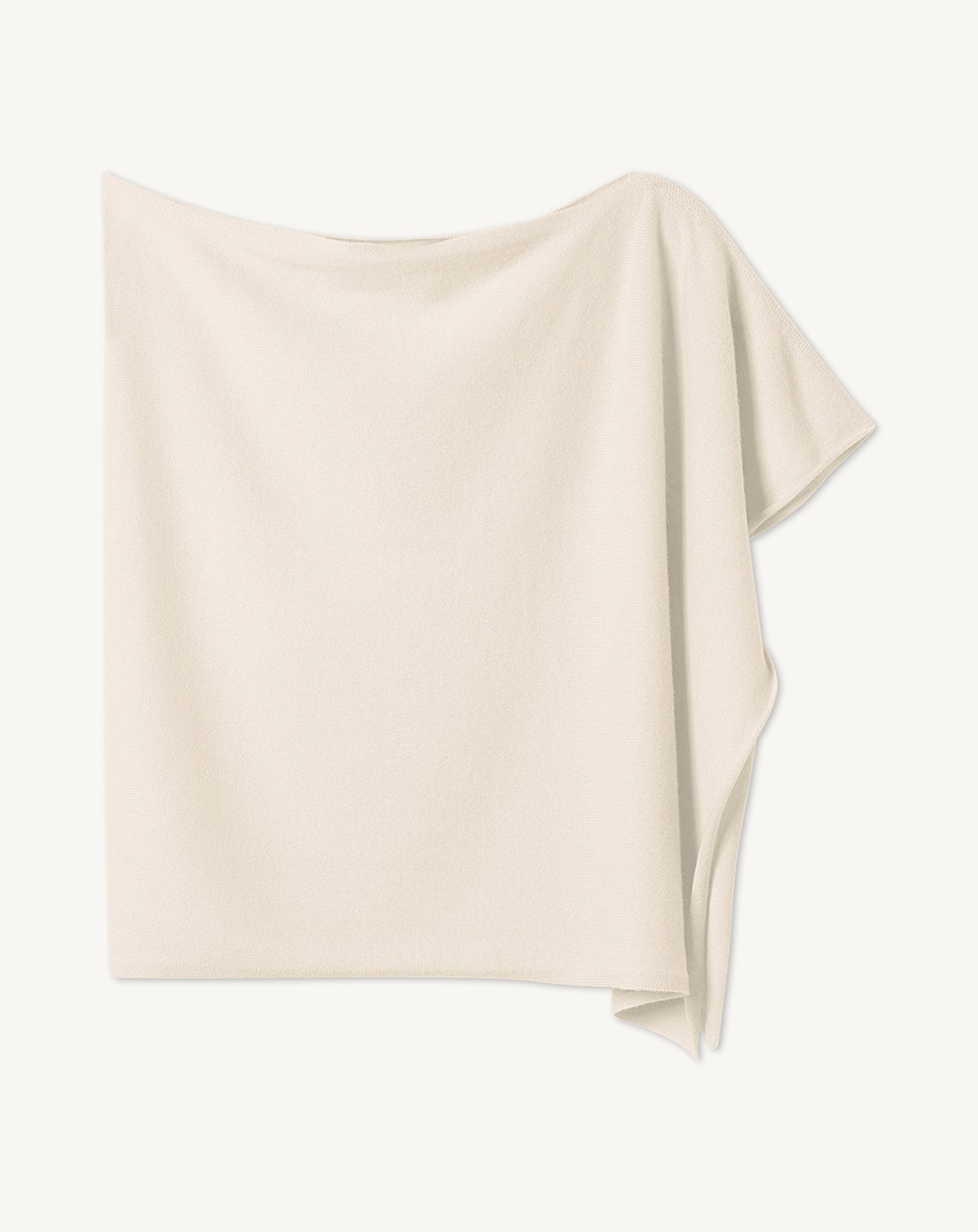 Poncho-NATUREL-100% CACHEMIRE