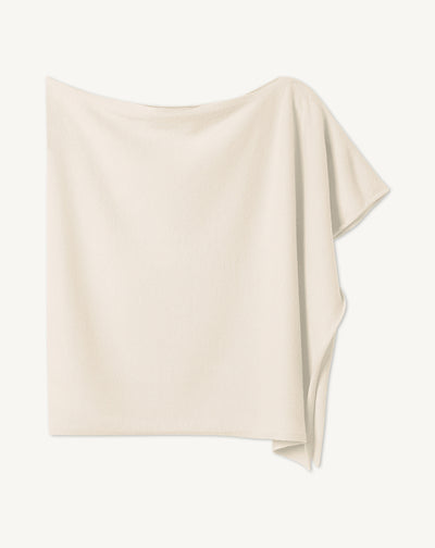 Poncho-NATUREL-100% CACHEMIRE