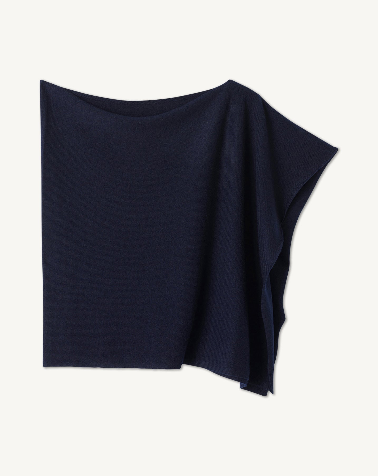 Poncho-MARINE-100% CACHEMIRE