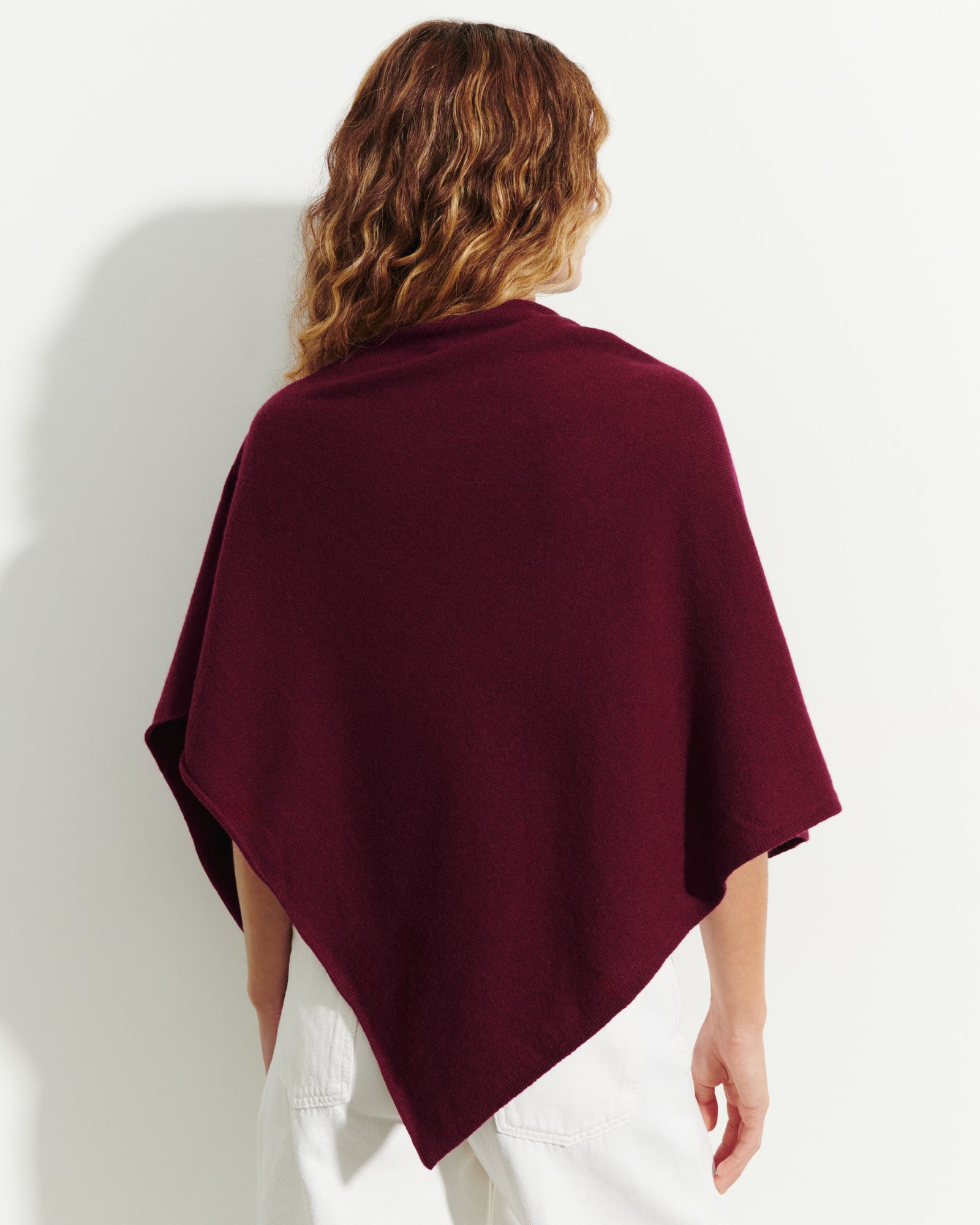 Poncho court-OXALIS-100% cachemire