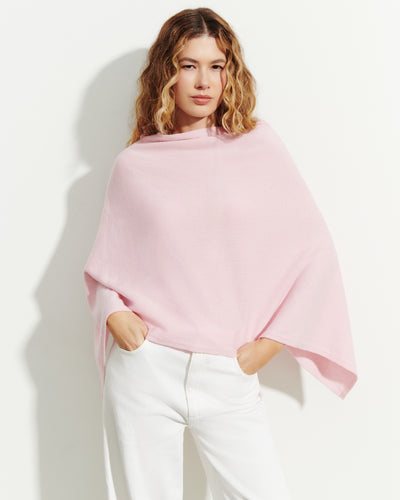 Poncho court-SAKURA-100% cachemire