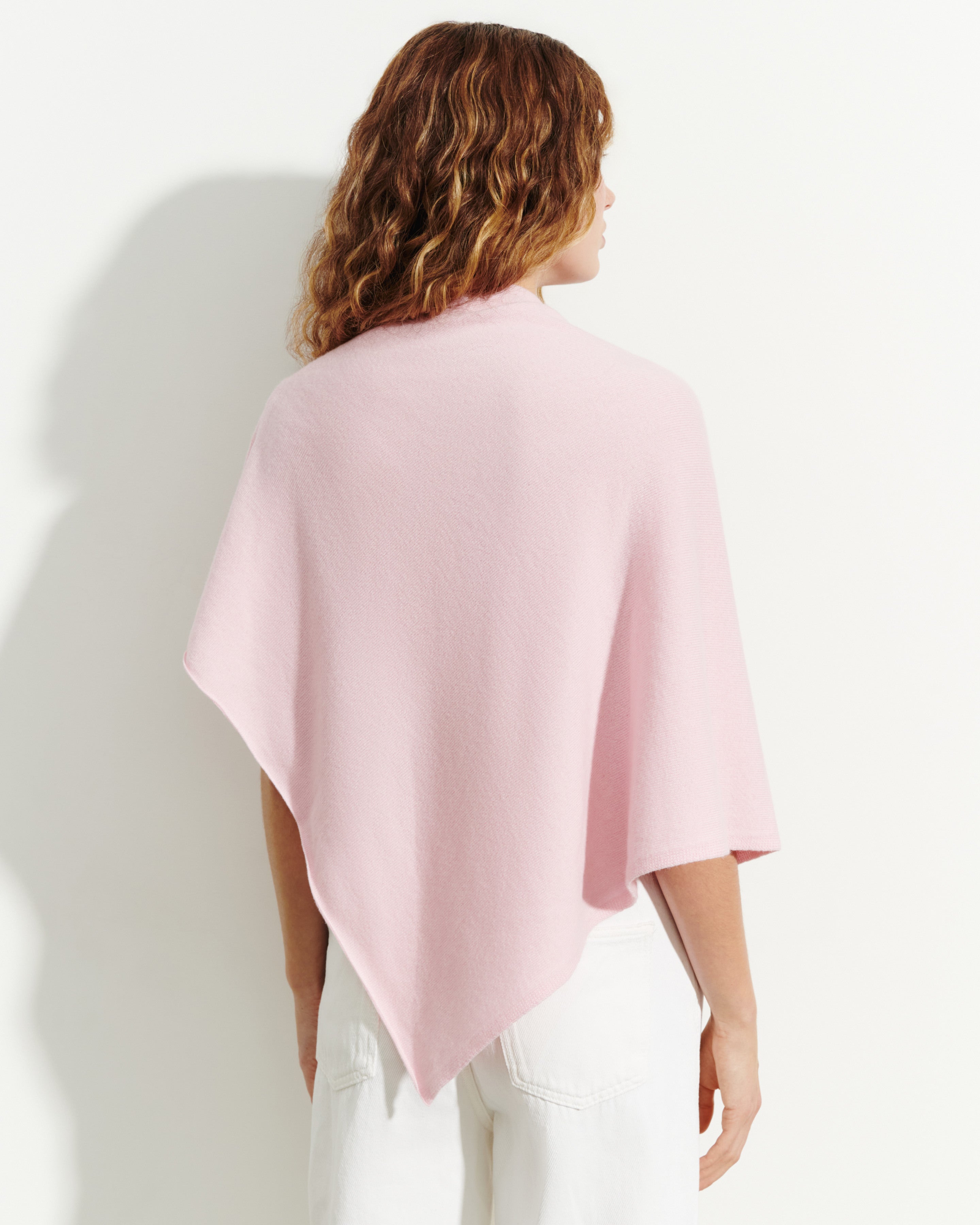 Poncho court-SAKURA-100% cachemire