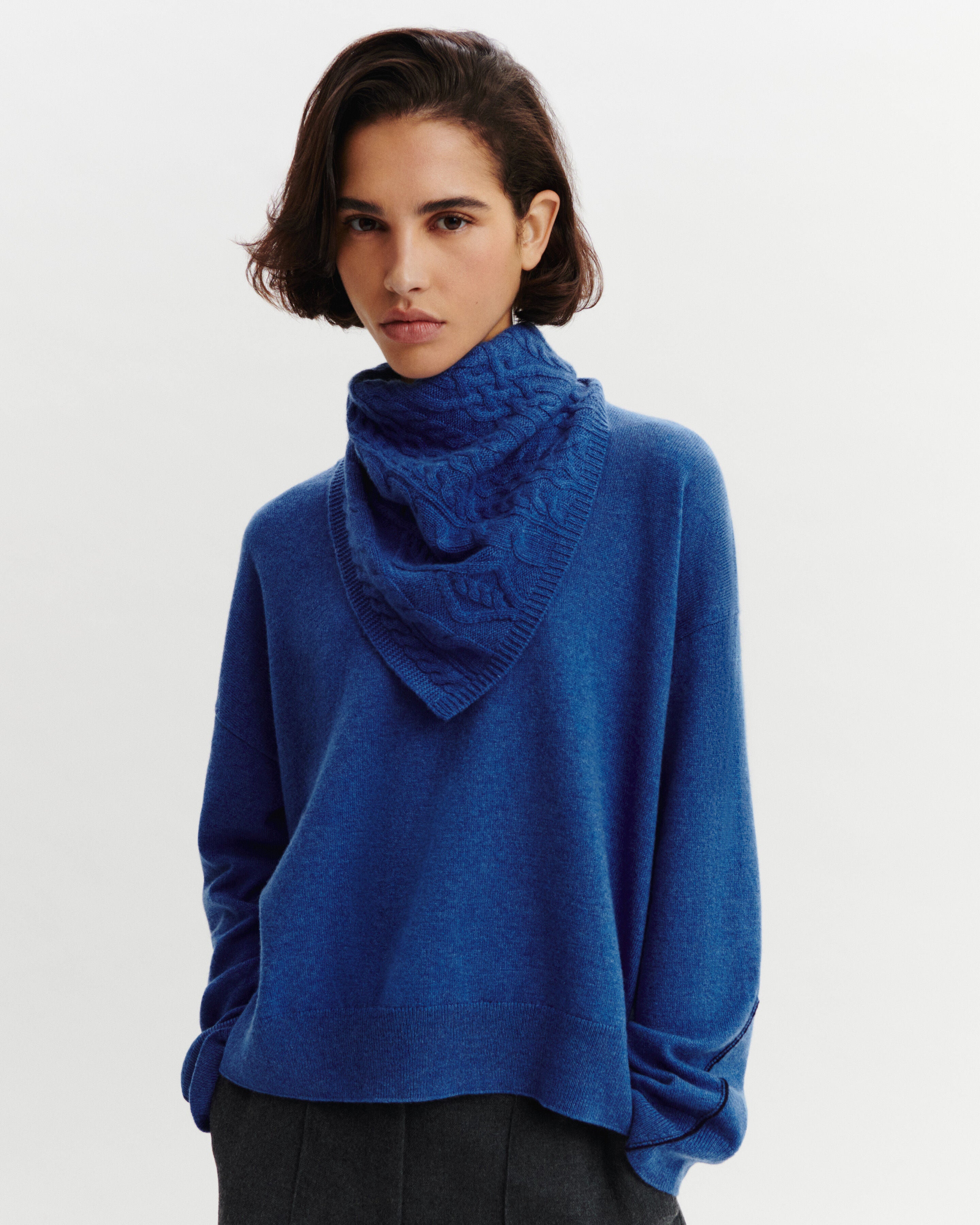 Triangle Sacha-BLEU DE DELFT-100% cachemire
