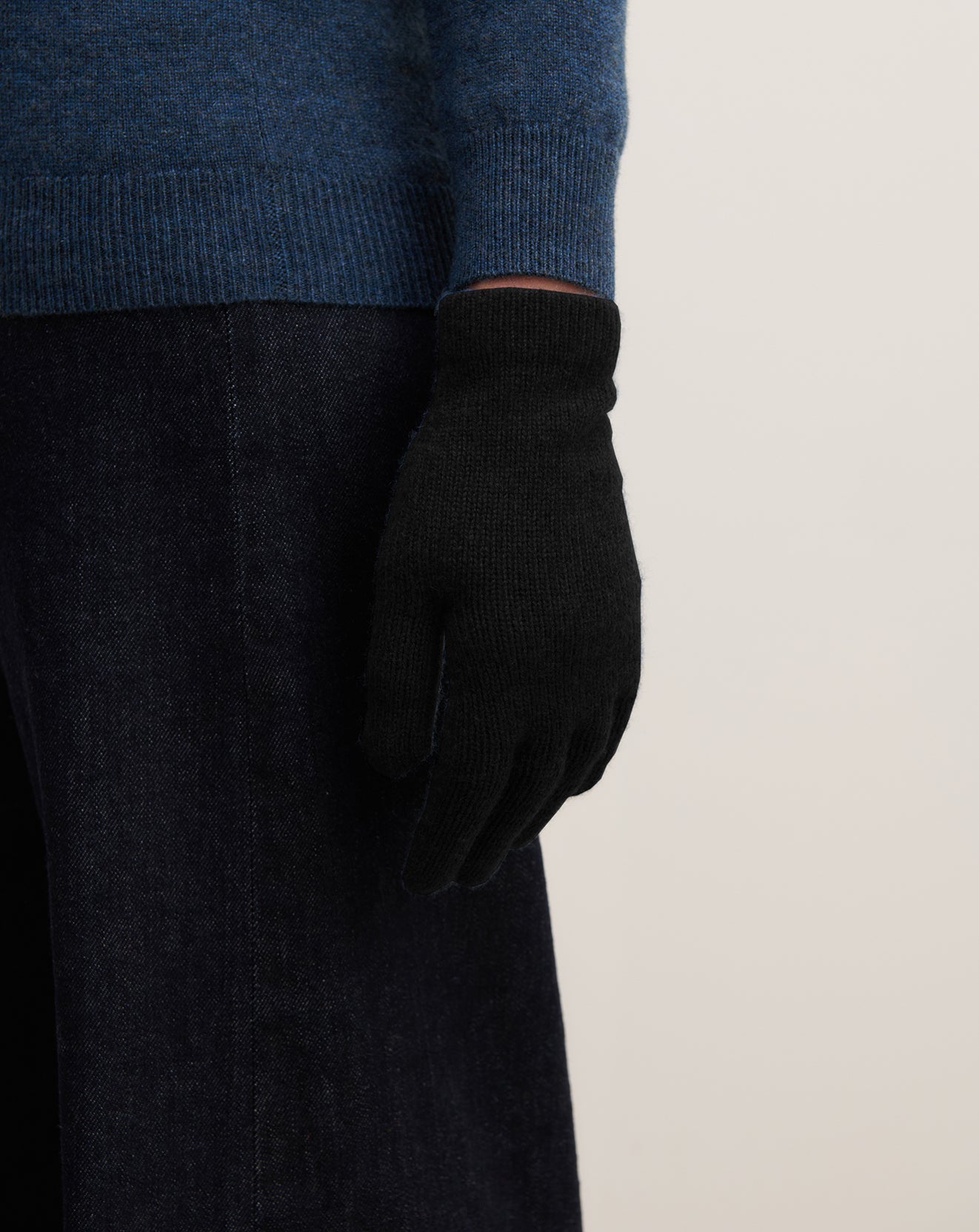 Gants femme-NOIR-100% cachemire