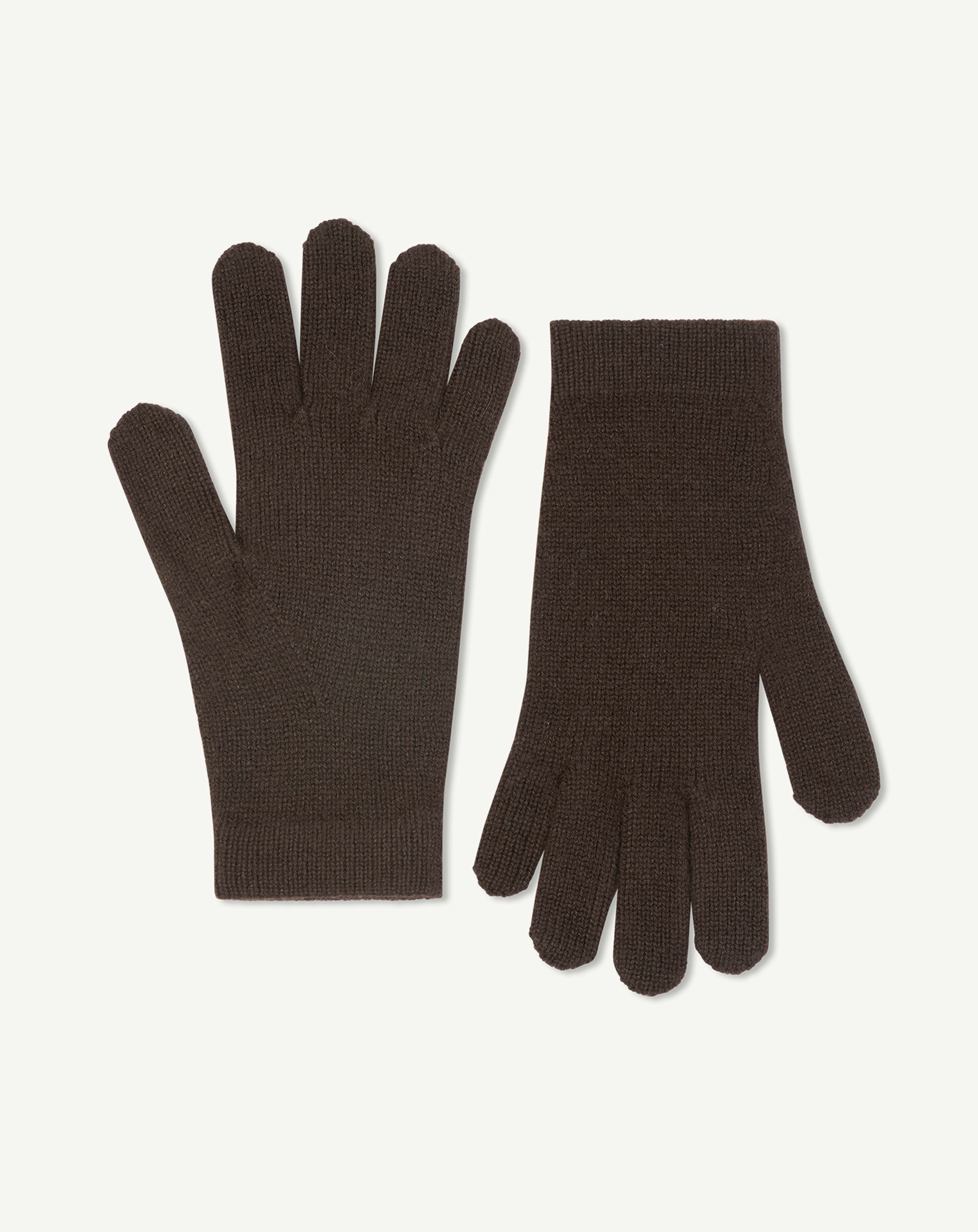 Gants femme-CHOCOLAT-100% cachemire