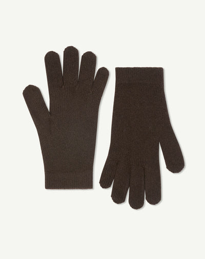 Gants femme-CHOCOLAT-100% cachemire