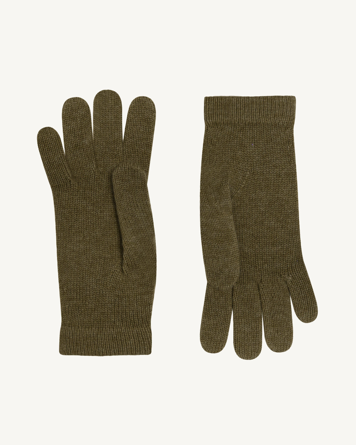 Gants femme-OLIVE-100% cachemire