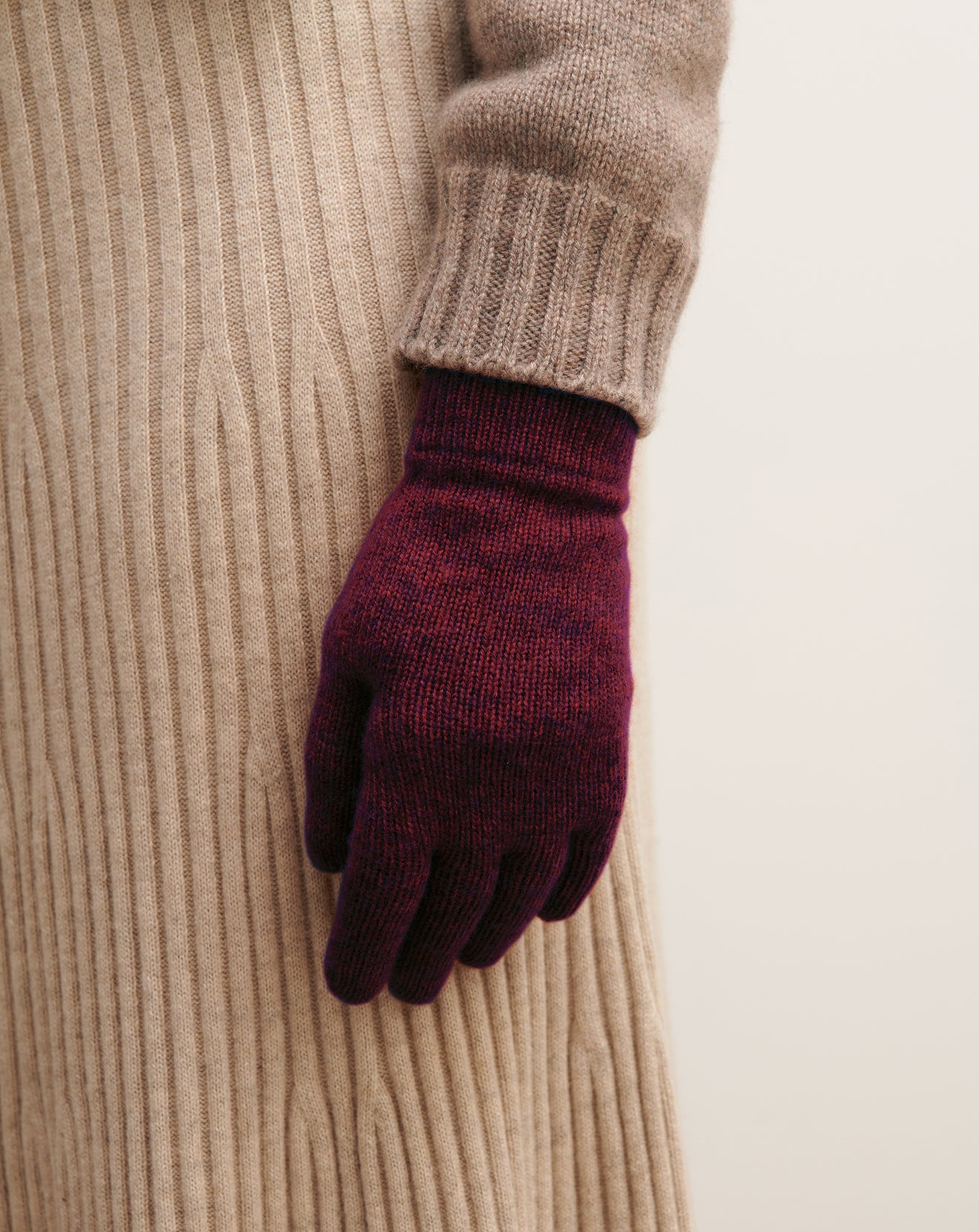 Gants femme-PRUNELLIER-100% cachemire