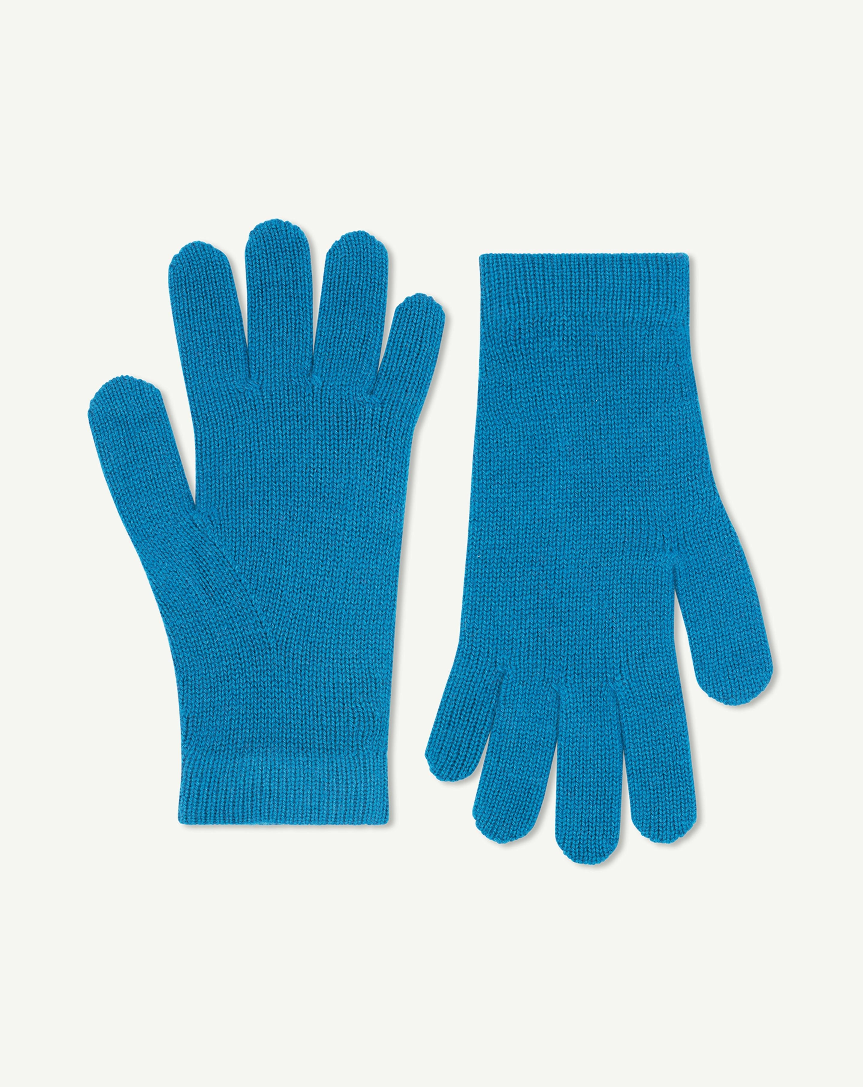 Gants femme-BLEU PAGODE-100% cachemire
