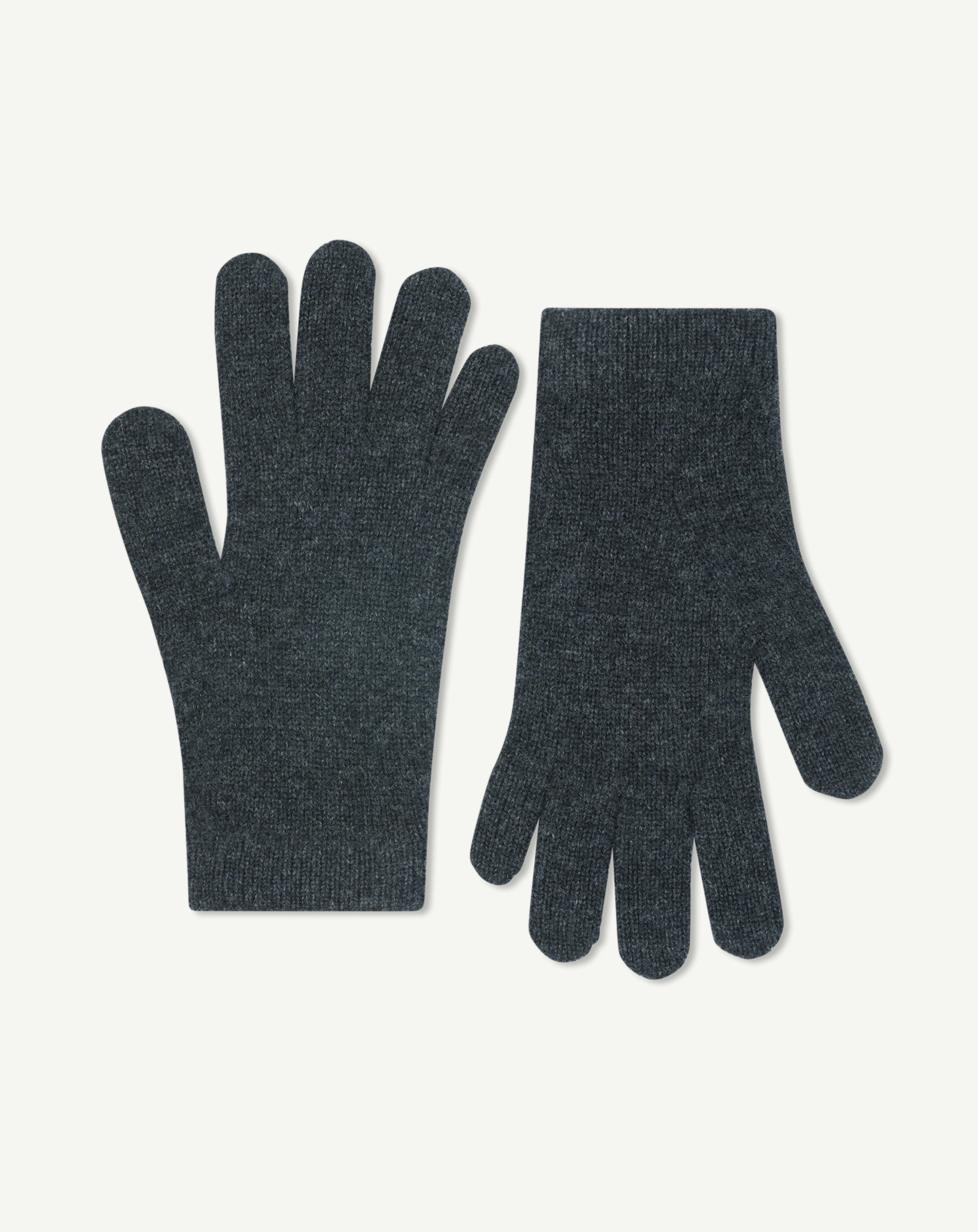 Gants femme-CHARBON-100% cachemire