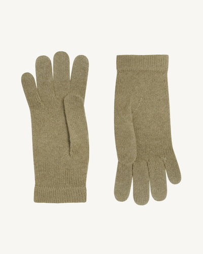 Gants femme-BEIGE CENDRE-100% cachemire