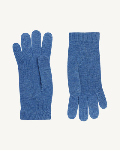 Gants femme-BLEU DE DELFT-100% cachemire