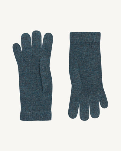 Gants femme-BLEU GRANIT-100% cachemire
