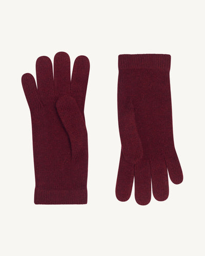Gants femme-ROUGE D'ORIENT-100% cachemire