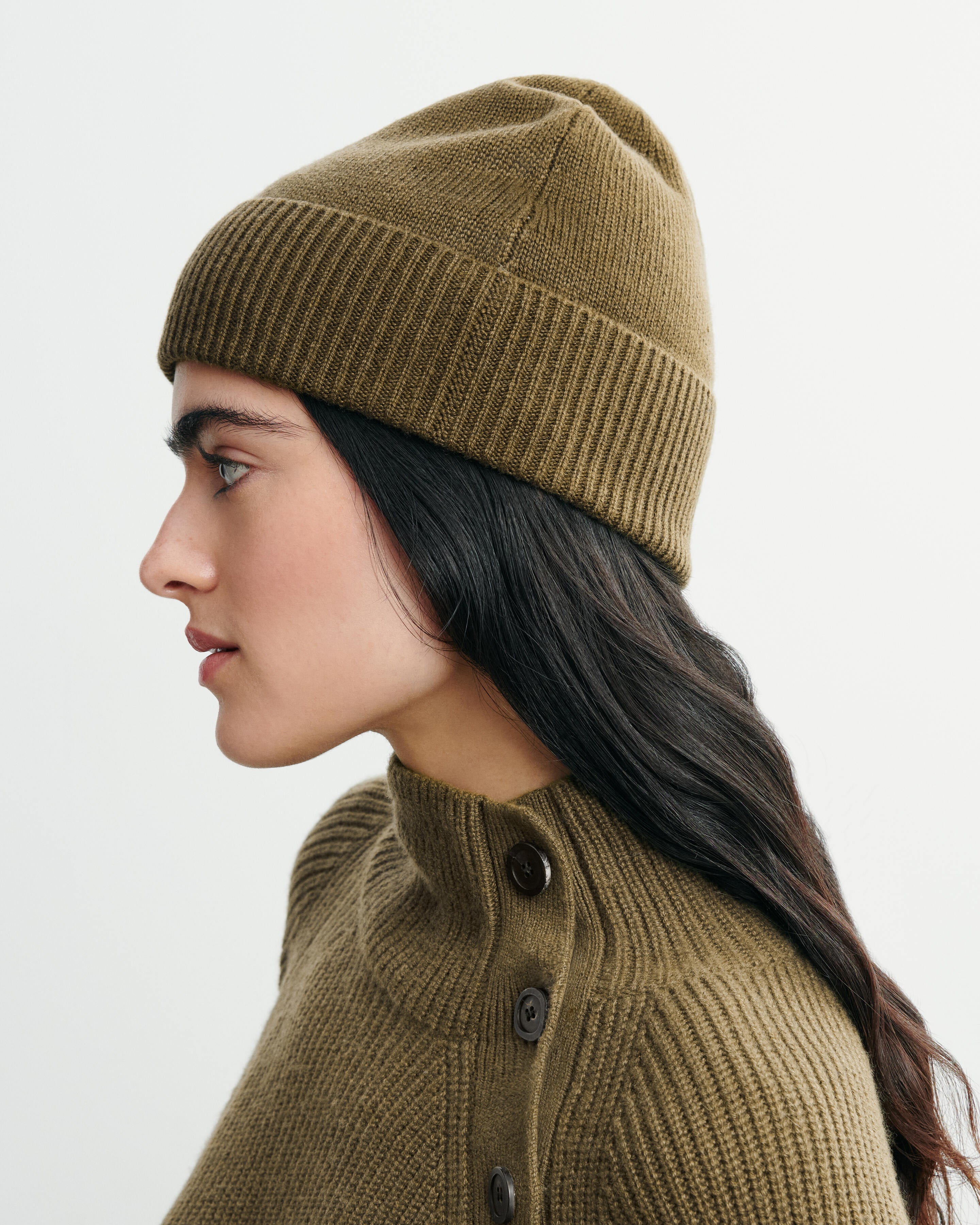 Bonnet classique-BRONZE-100% cachemire