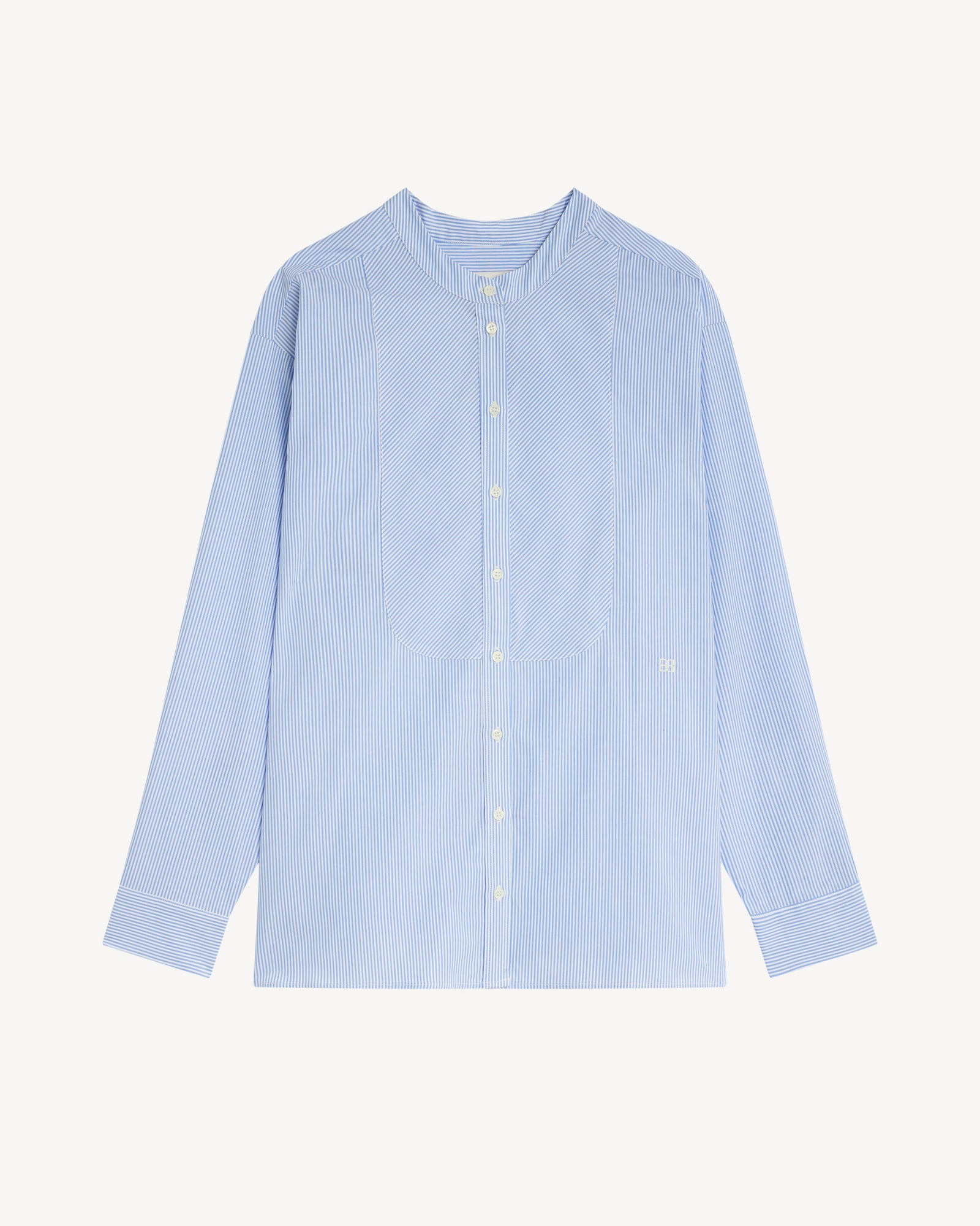 Chemise oversized rayée-BLEU DE DELFT-100% coton