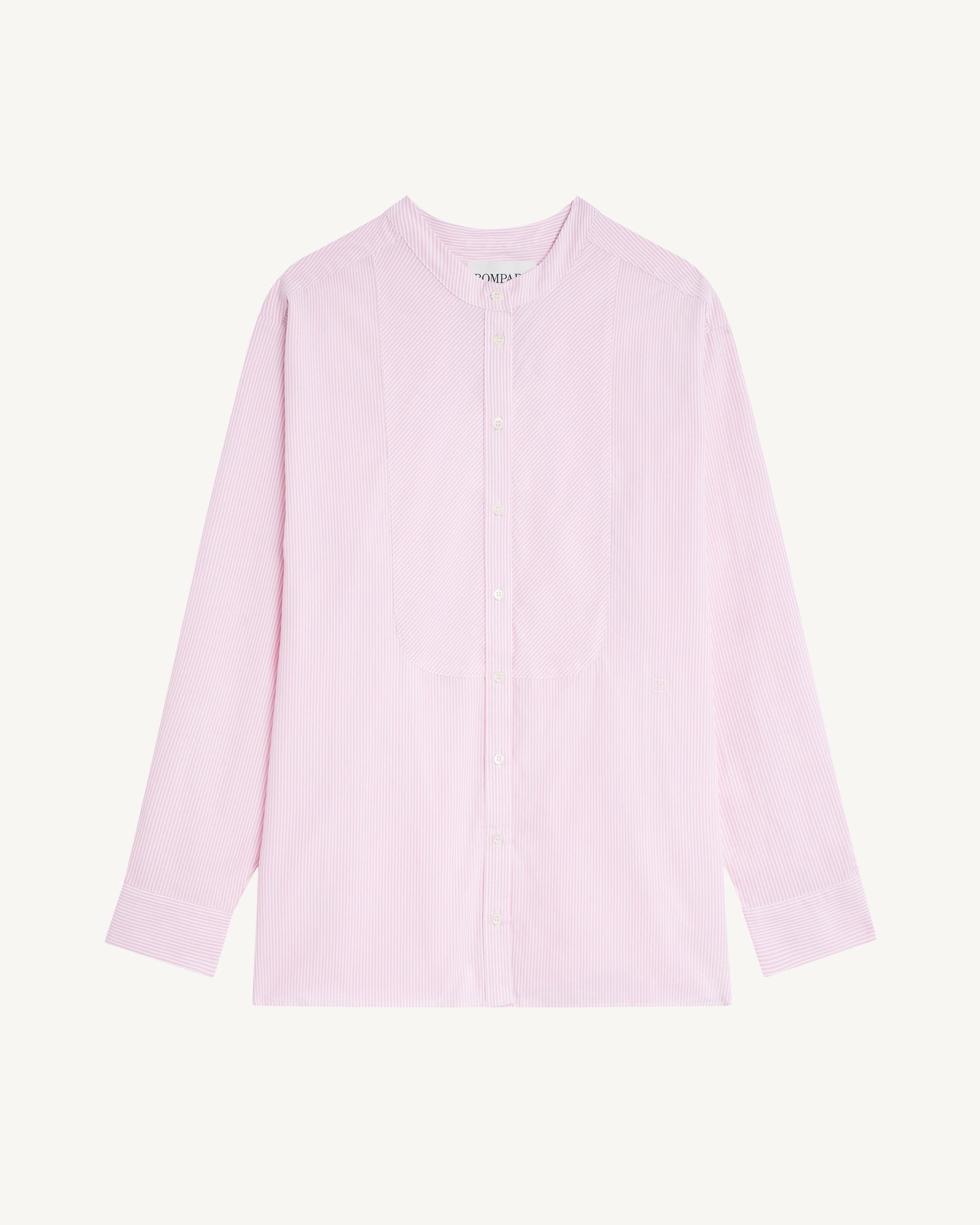 Chemise oversized rayée-ROSE QUARTZ-100% coton