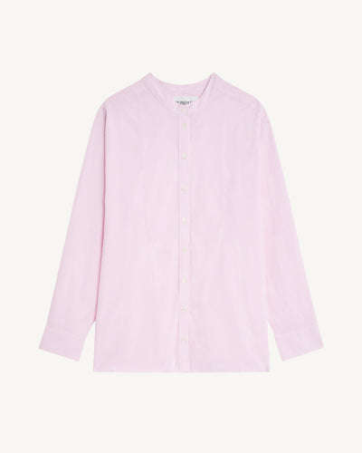 Chemise oversized rayée-ROSE QUARTZ-100% coton