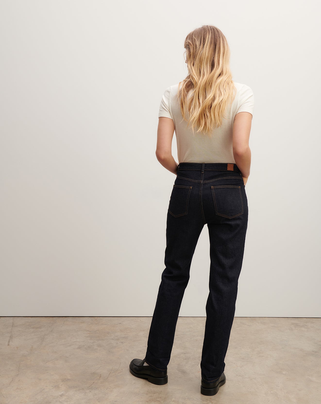 Jean denim brut-INDIGO BLUE-98% COTON 2% ELASTHANE