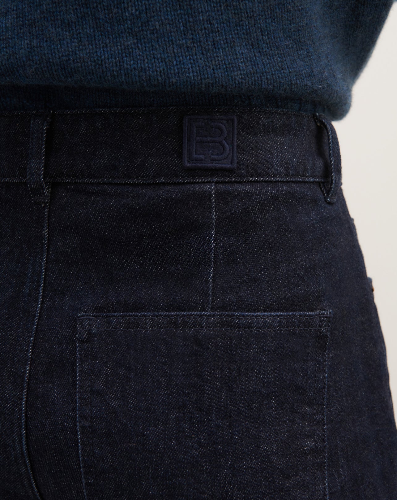 Jean denim large-INDIGO BLUE-98% coton 2% elasthane