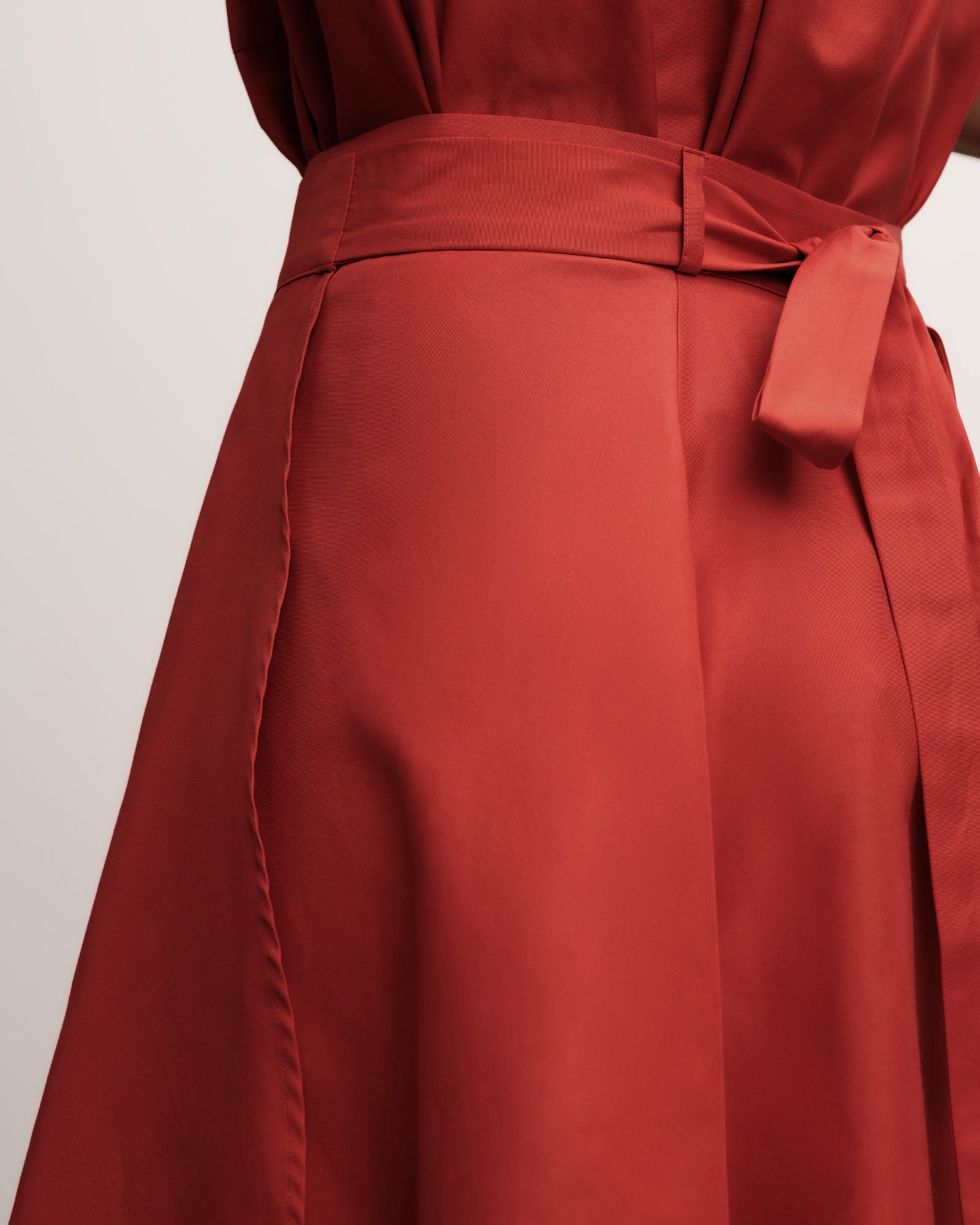 Jupe portefeuille-SANTA FE-70% coton 30% soie