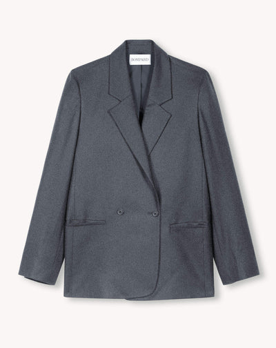 Veste blazer-ANTHRACITE-85% laine; 15% cachemire
